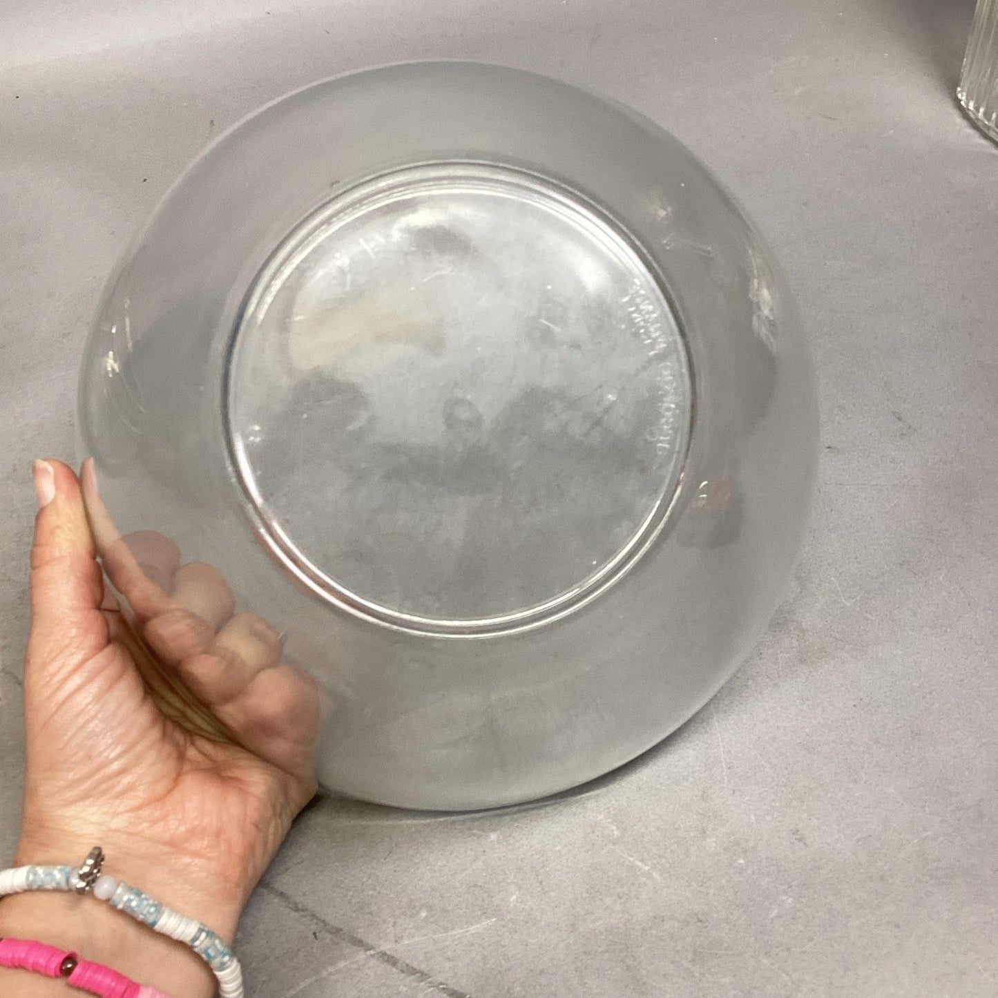 Lot Of 2 Clear Glass Arc/Arcoroc Bowls - France