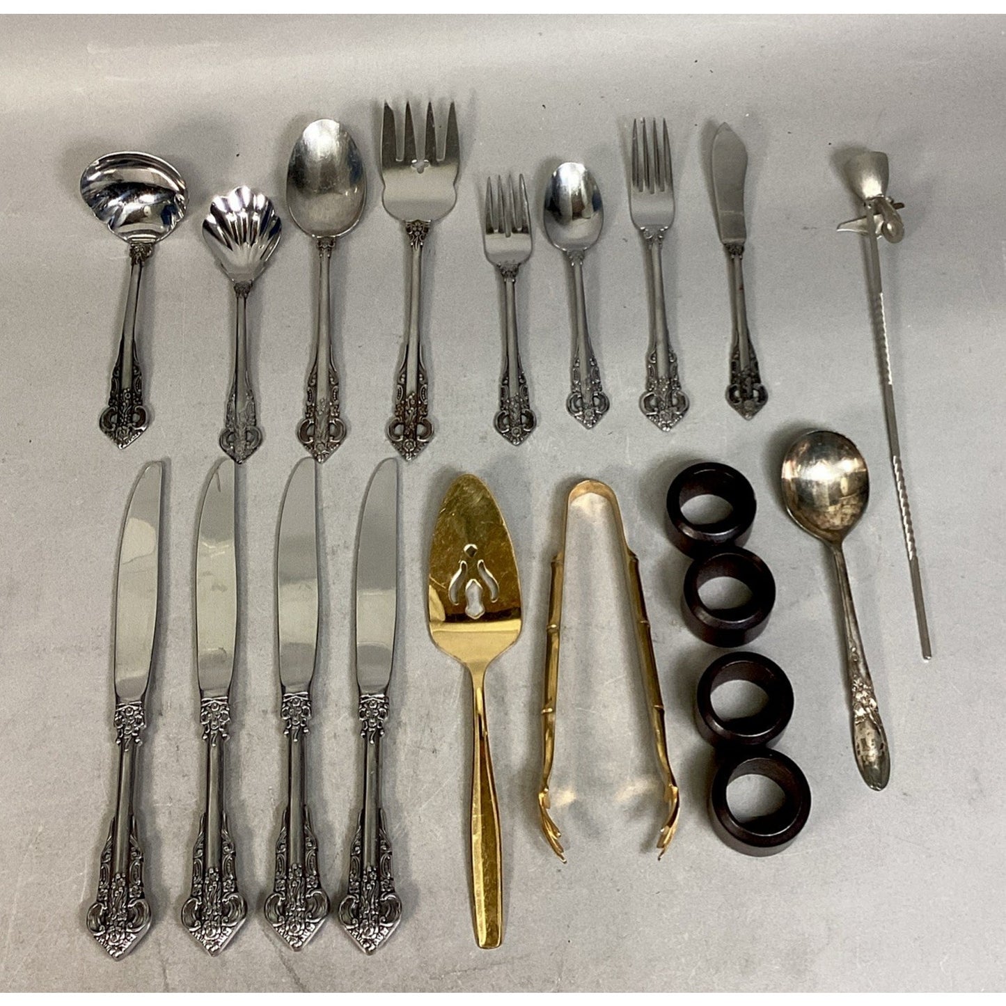 Stanley Robert’s Sir Mark Cutlery W/ White Orchid & Others Cutlery - Lot Of 20