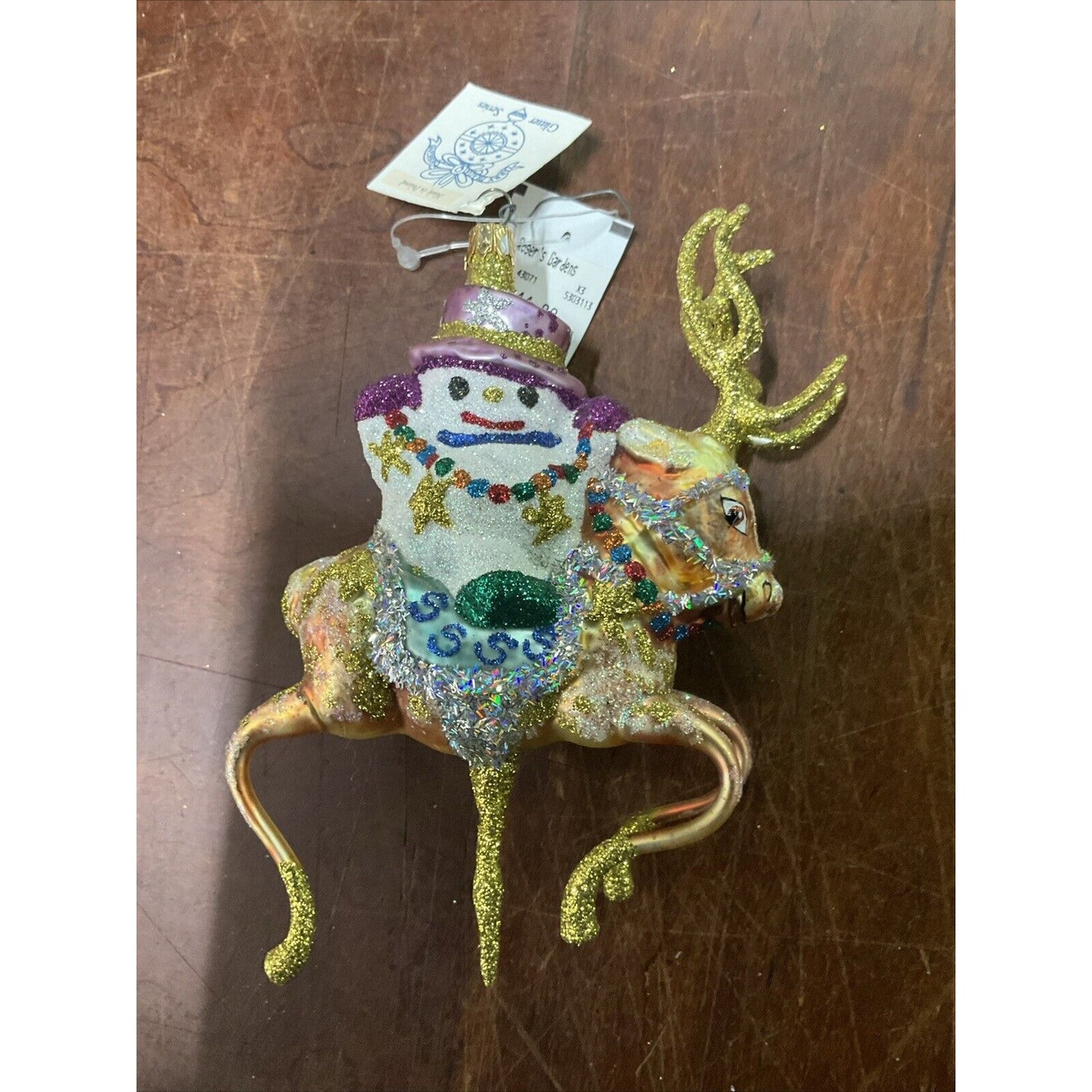 Radko Vanderbear Sleddin And Skiddadlin + Snowman Riding Vixen Reindeer / Damage