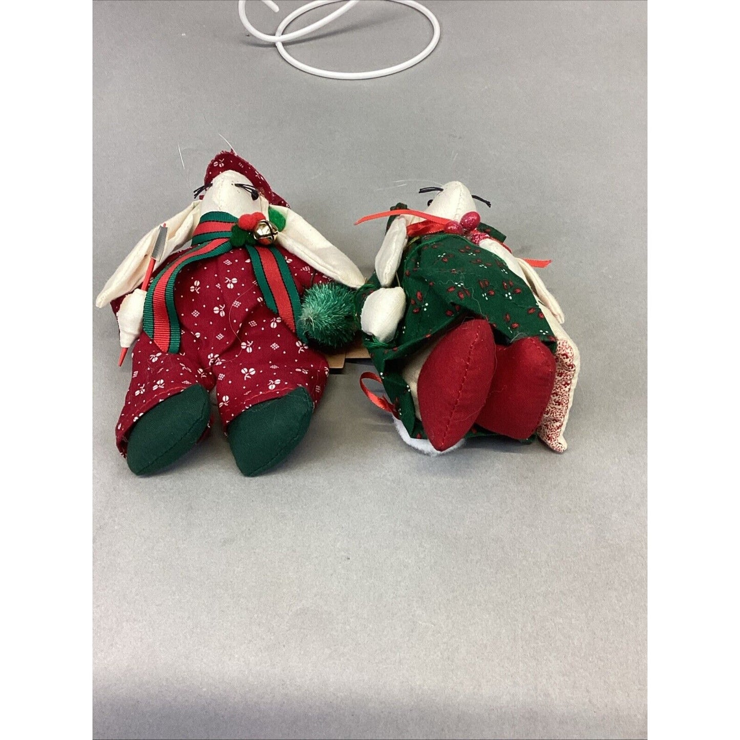 Peter McGregor And Anny McGregor Handcrafted Bunny Ornaments