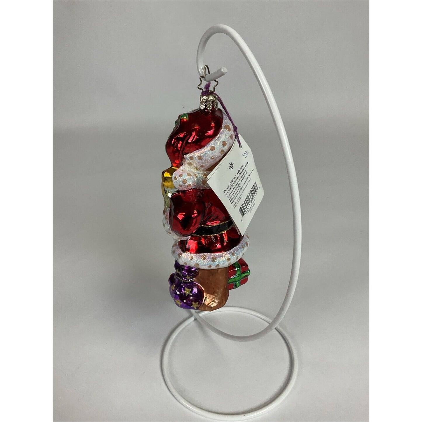 Christopher RADKO Christmas Ornament A BEAR TO CARE TEDDY Santa