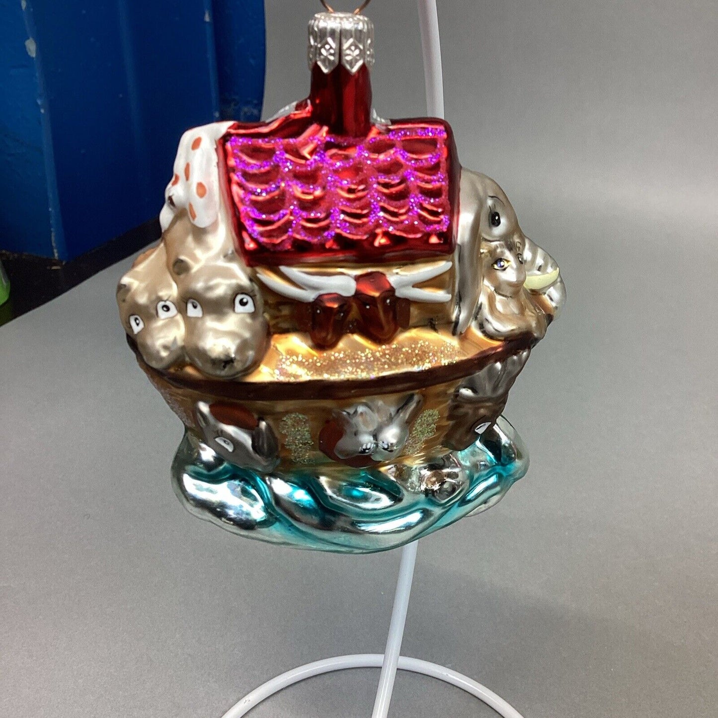 Christopher Radko And Kurt Adler Noah’s Ark Glass Ornaments