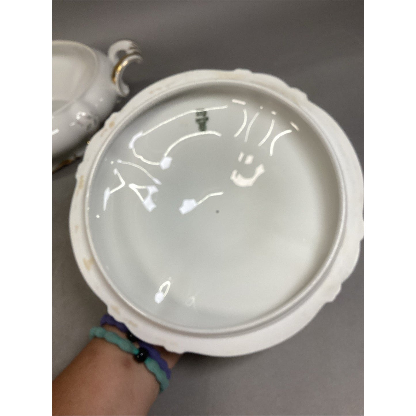 Vintage Heinrich H&Co SELB Porcelain Floral Covered Soup Tureen/Vegetable Bowl