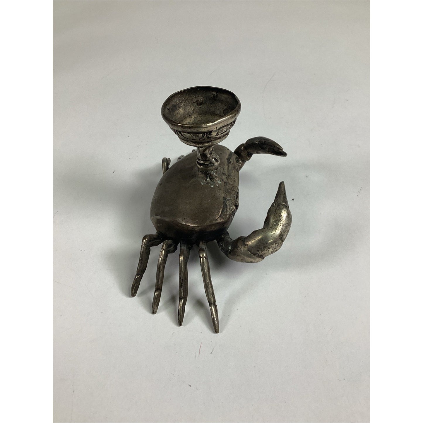 Set Of 3 Arthur Court Crab Aluminum Taper Candle Holders