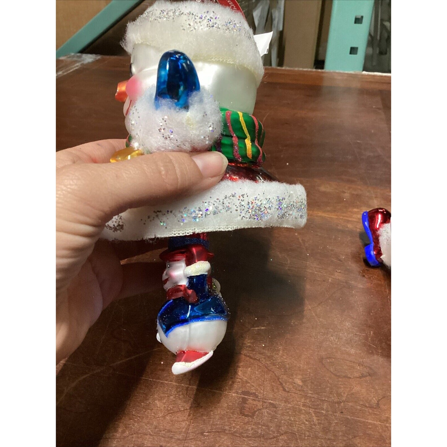 Radko Frosty Cuff Frolics - Damaged Nose And Globe - With Tags