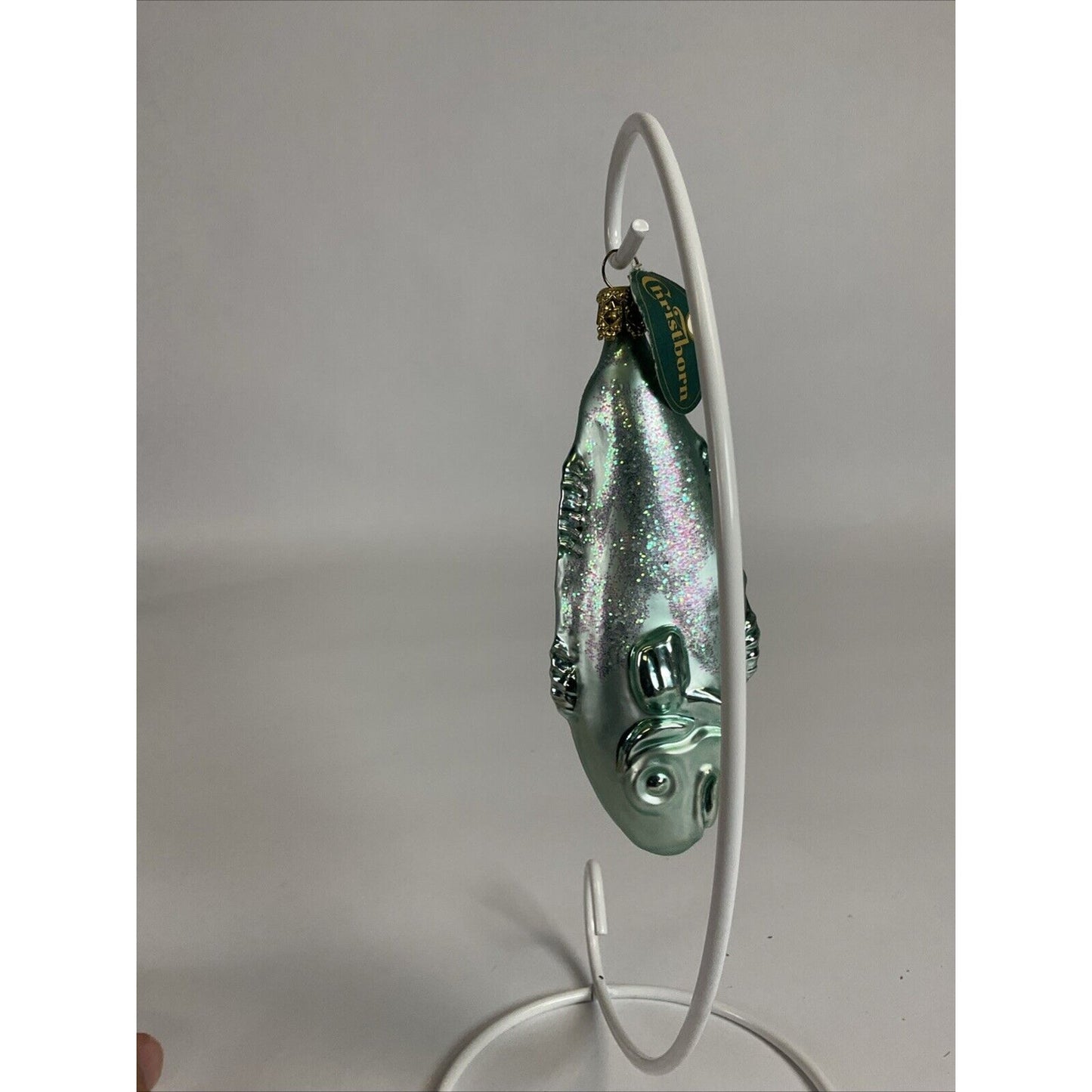 Christborn Glass Figural Fish Christmas Ornament
