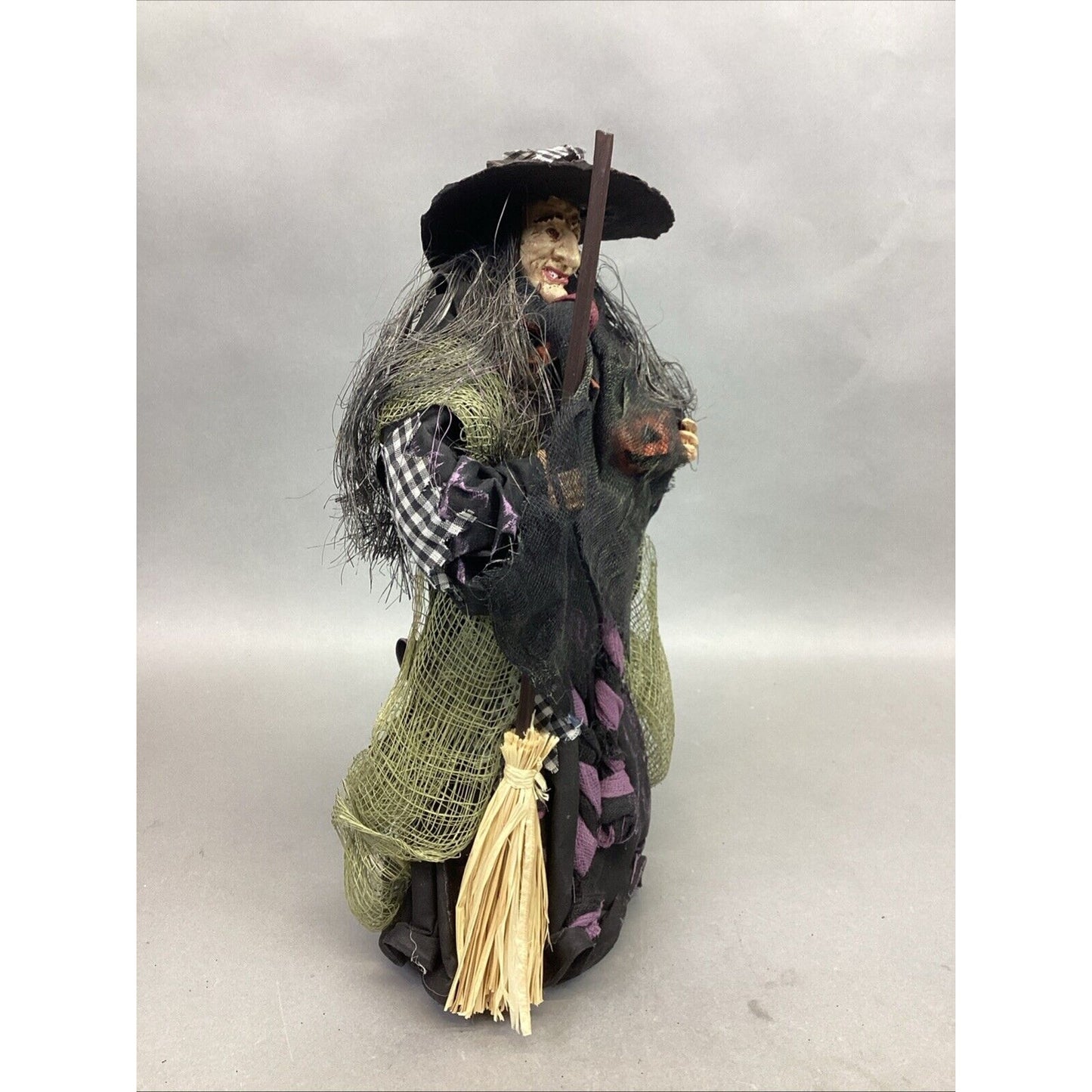 Windward Silks Halloween Witch Figurine With Open Base - 12”H