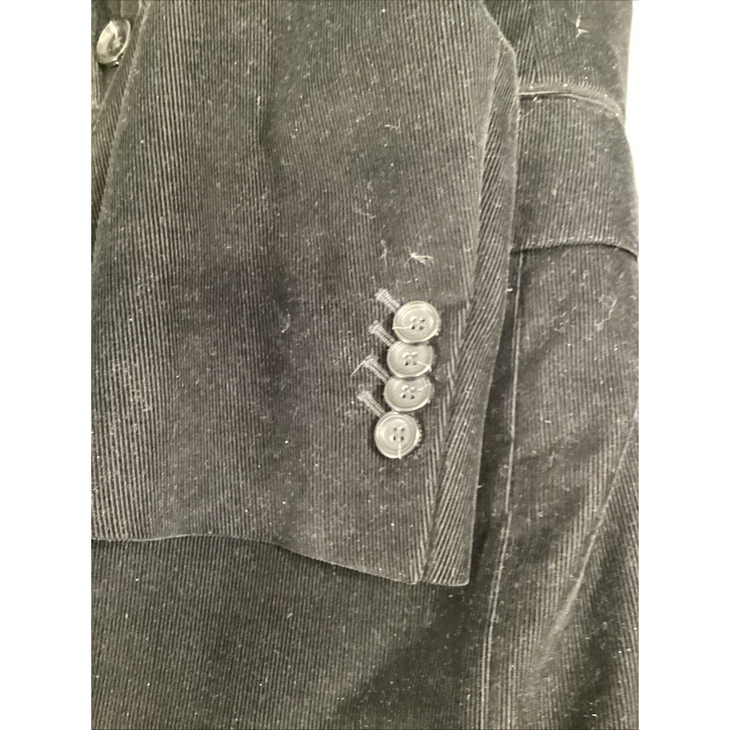 Zegna Men’s Black Velour Blazer Jacket
