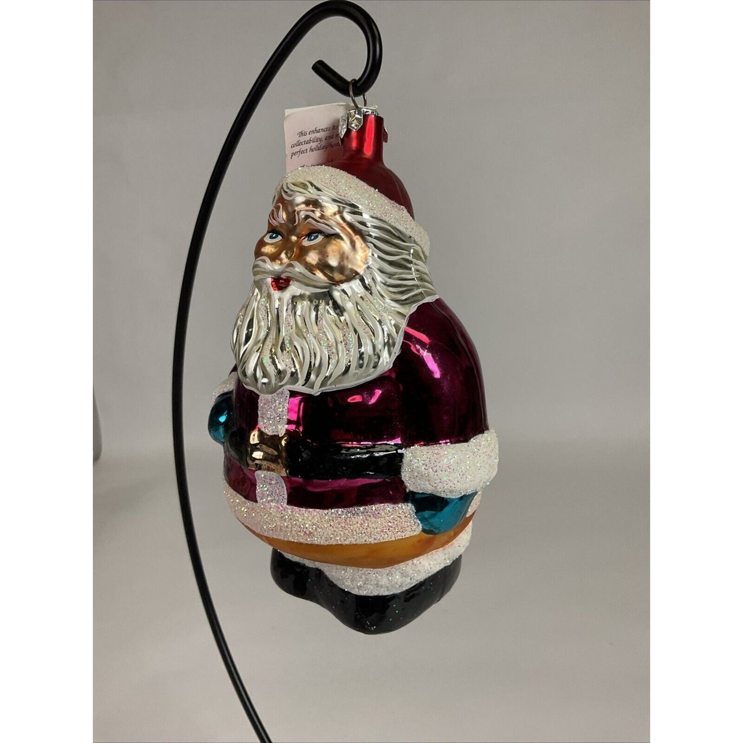 Radko ROUND ABOUT SANTA Christmas Ornament LARGE