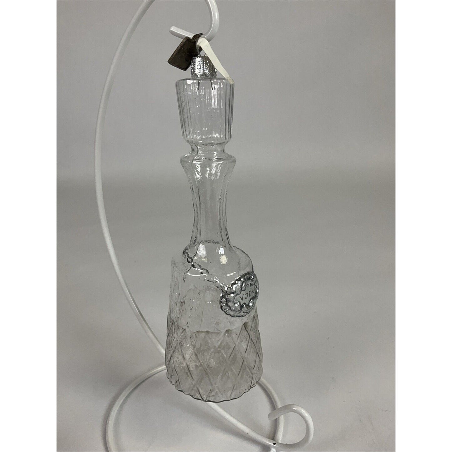 EC Eric Cortina Poland Glass Vodka Bottle Christmas Ornament