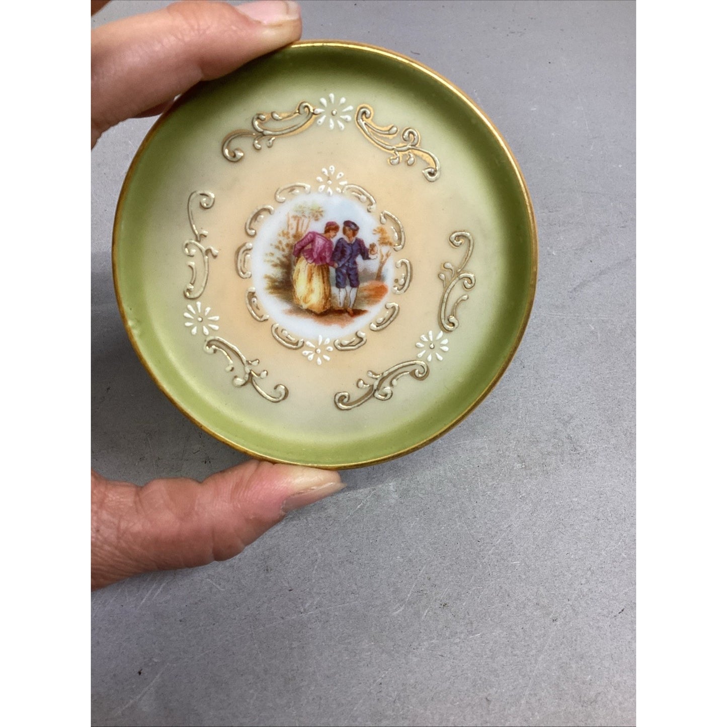 S.G.K. China Trinket Dish/Coaster - Hand Painted In Japan - 3.5”D