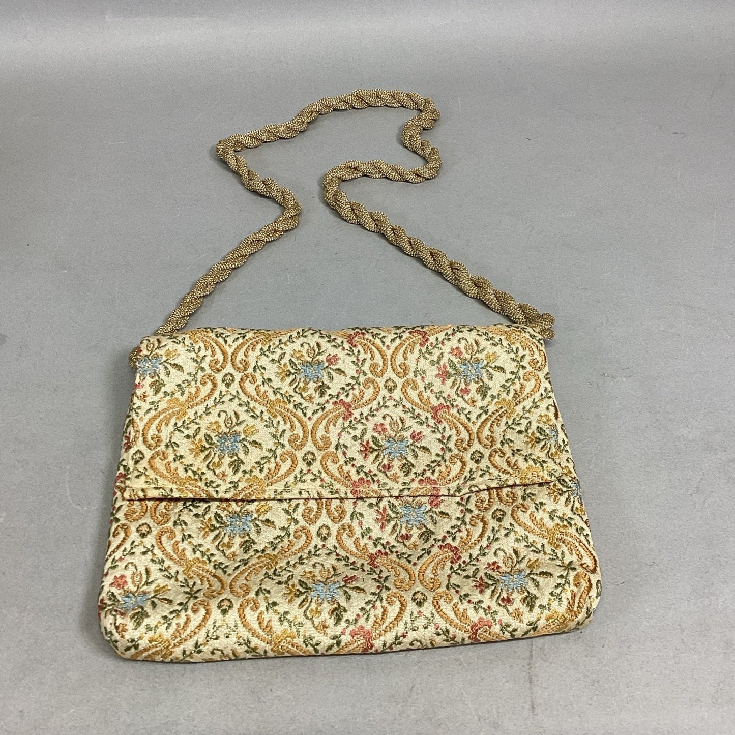 Vintage Beautiful 1940’s Walborg Tapestry Purse Shoulder Bag - Made In Italy