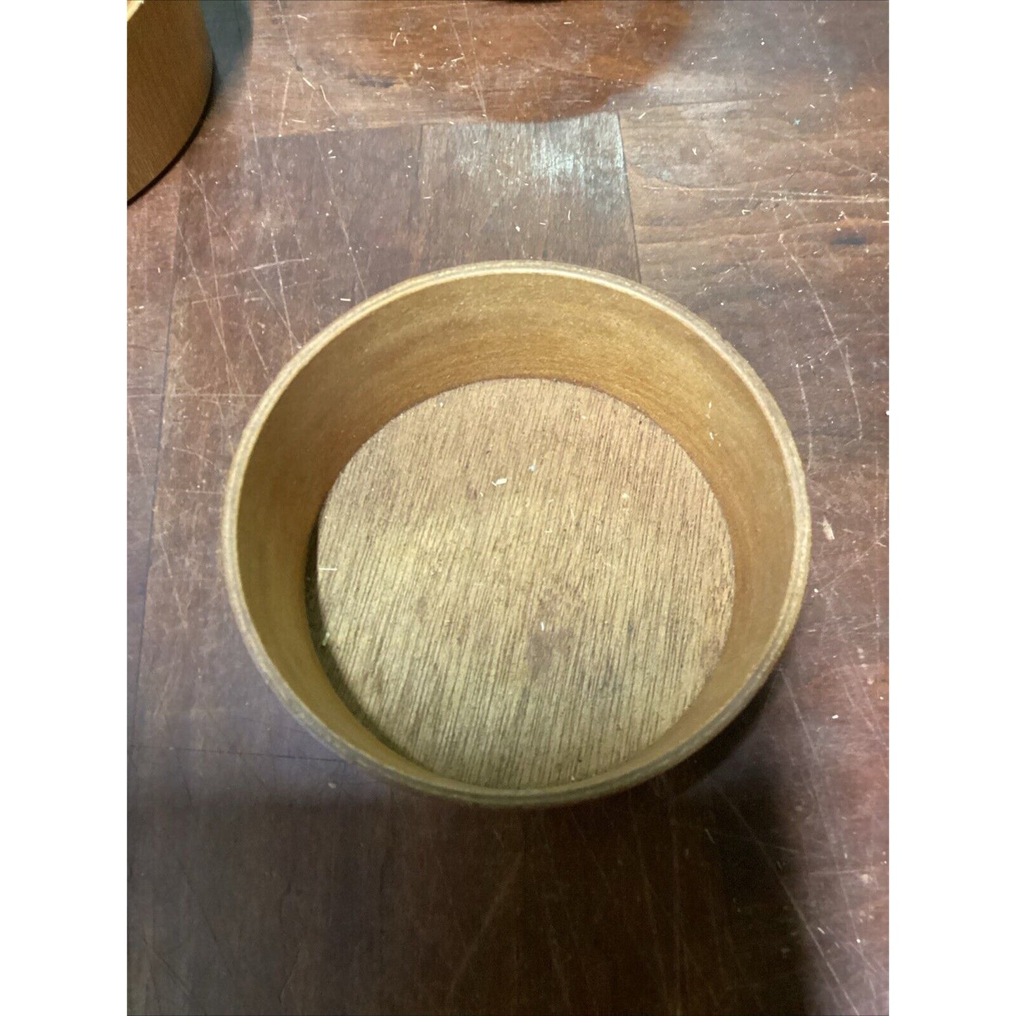 2 Corn Husk Rope Basket Trays & 3 Wooden Nesting Bowls