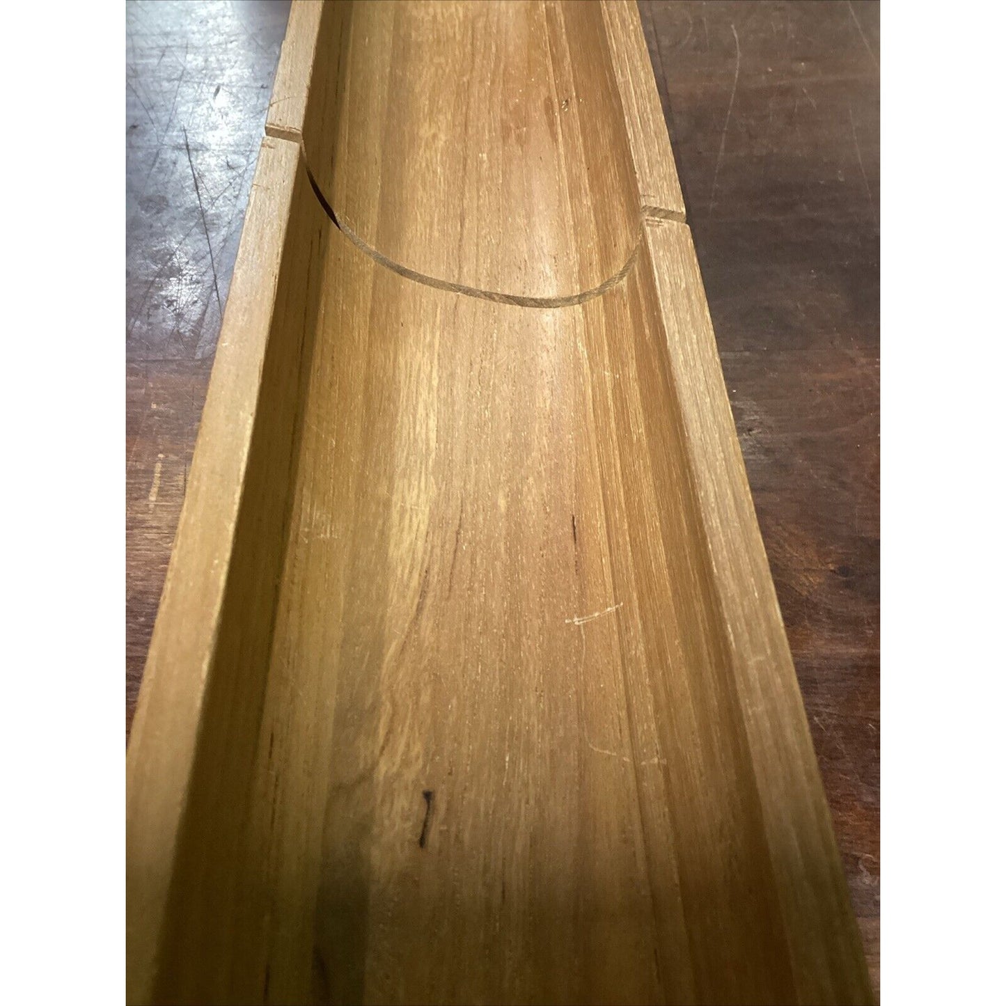 Selandia Teak Wood Bread Slicing Serving Tray Board with Feet - 17.5” - Thailand