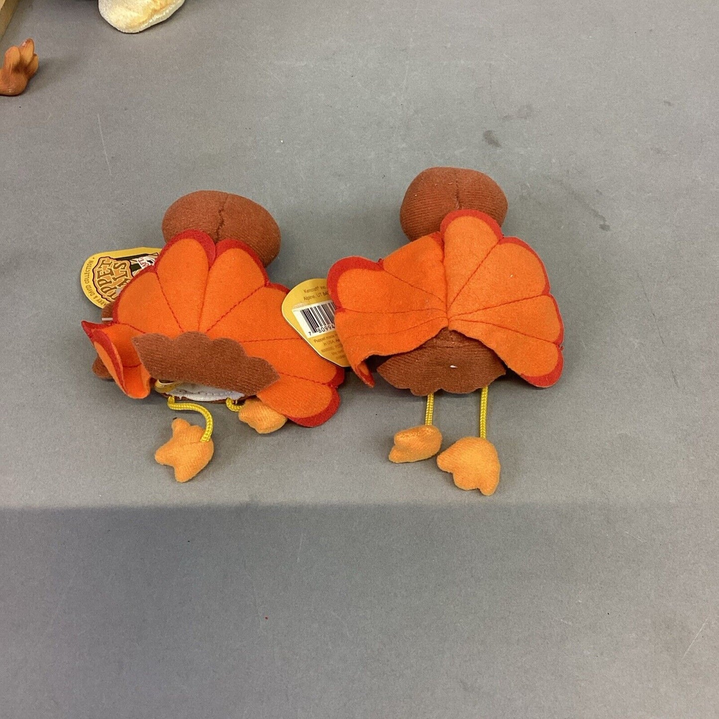 Lot Of 9 Turkey Thanksgiving Decor - Plaque, Shelf Sitter, 2 Puppets, 2 Plushes