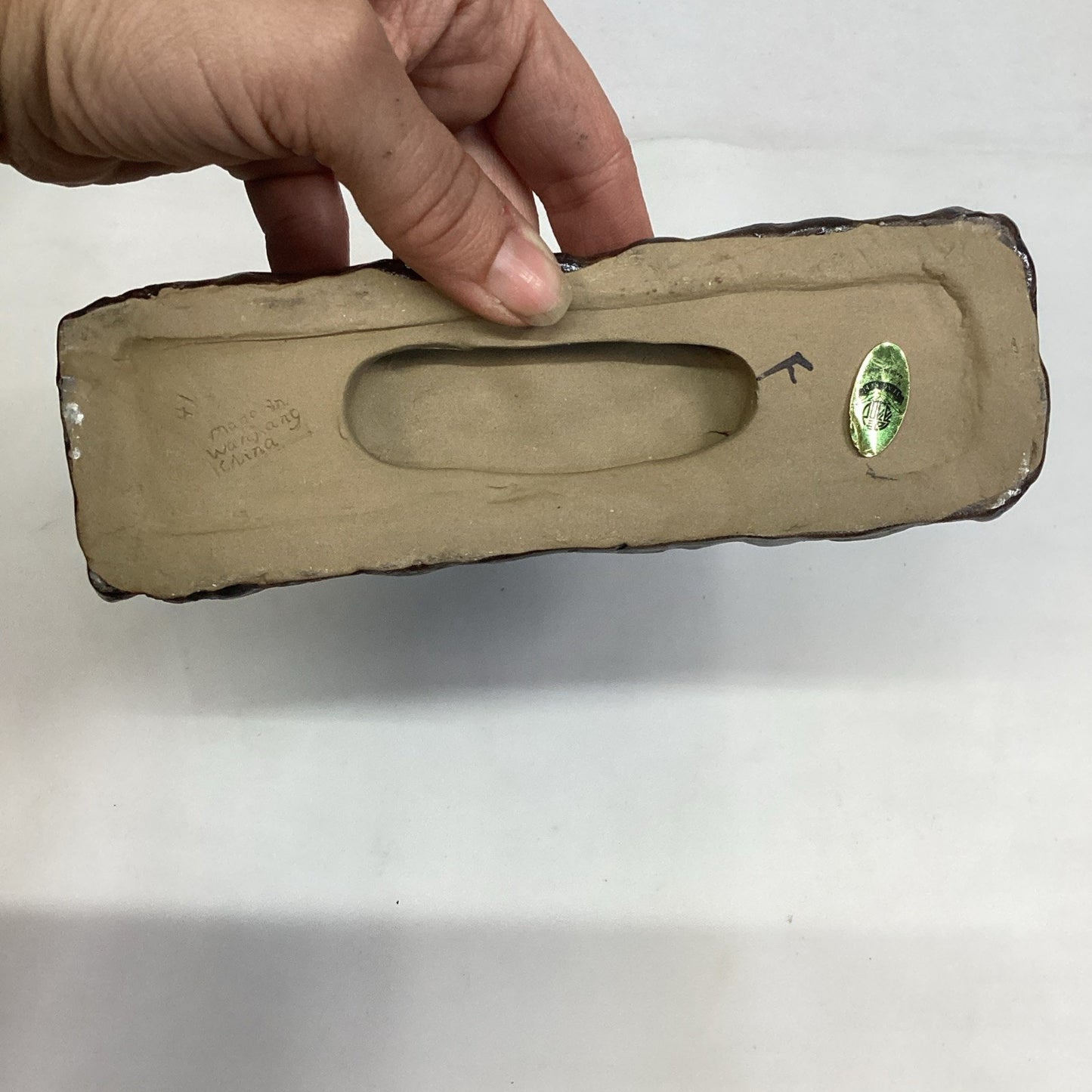 Bruce Lee Ceramic Sculpture Nunchucks Fighter - NOS