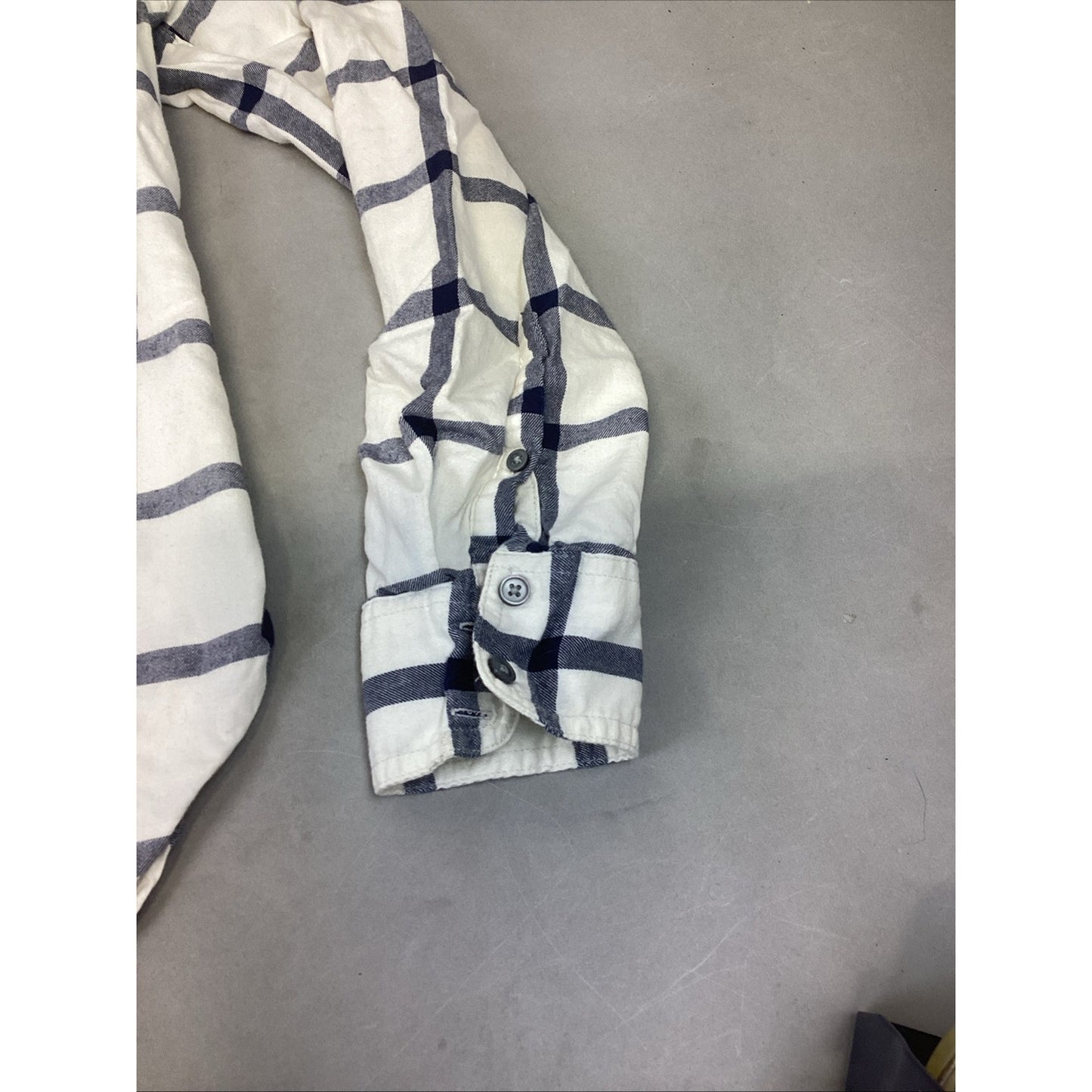 J. Crew Classic Button Down White With Blue Stripes Shirt - Women’s Size 8