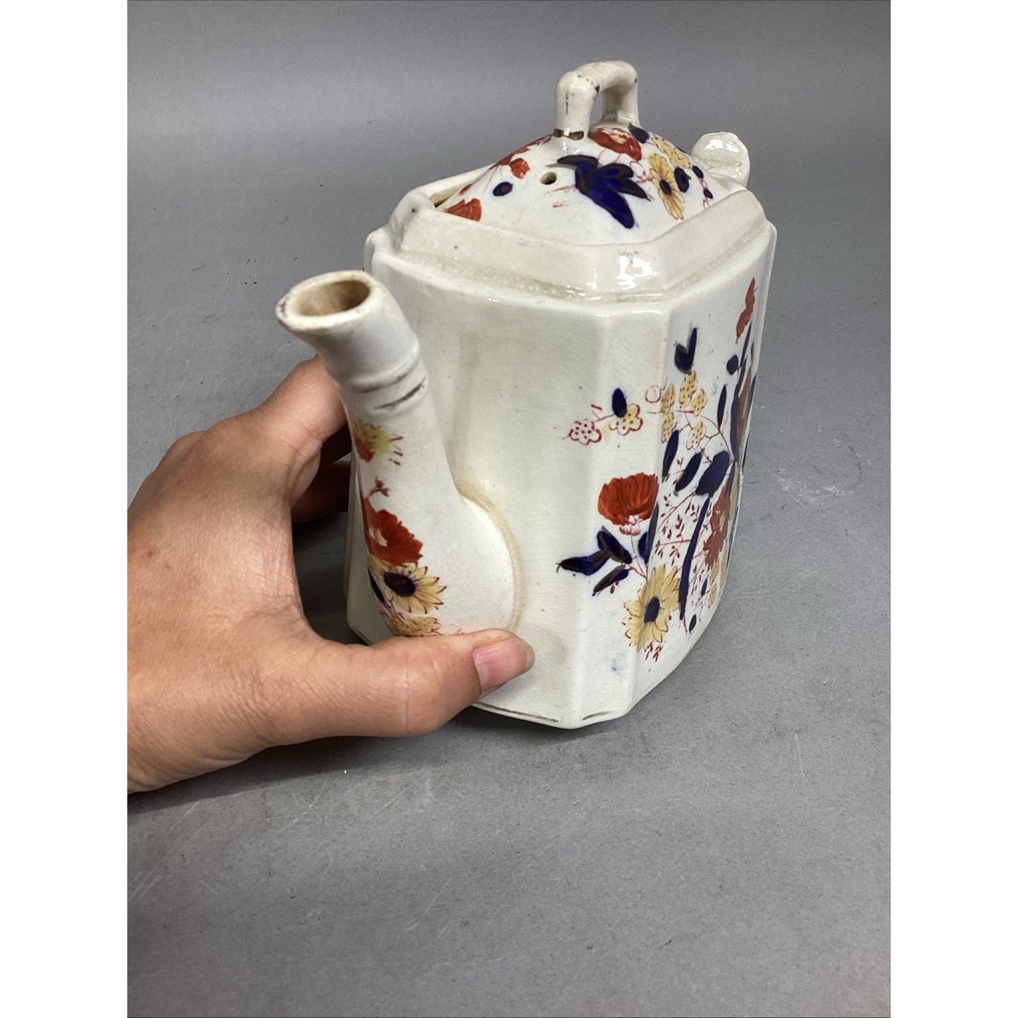 Vintage Mason’s Ironstone China Floral Pottery Teapot - Made In The UK - #23728