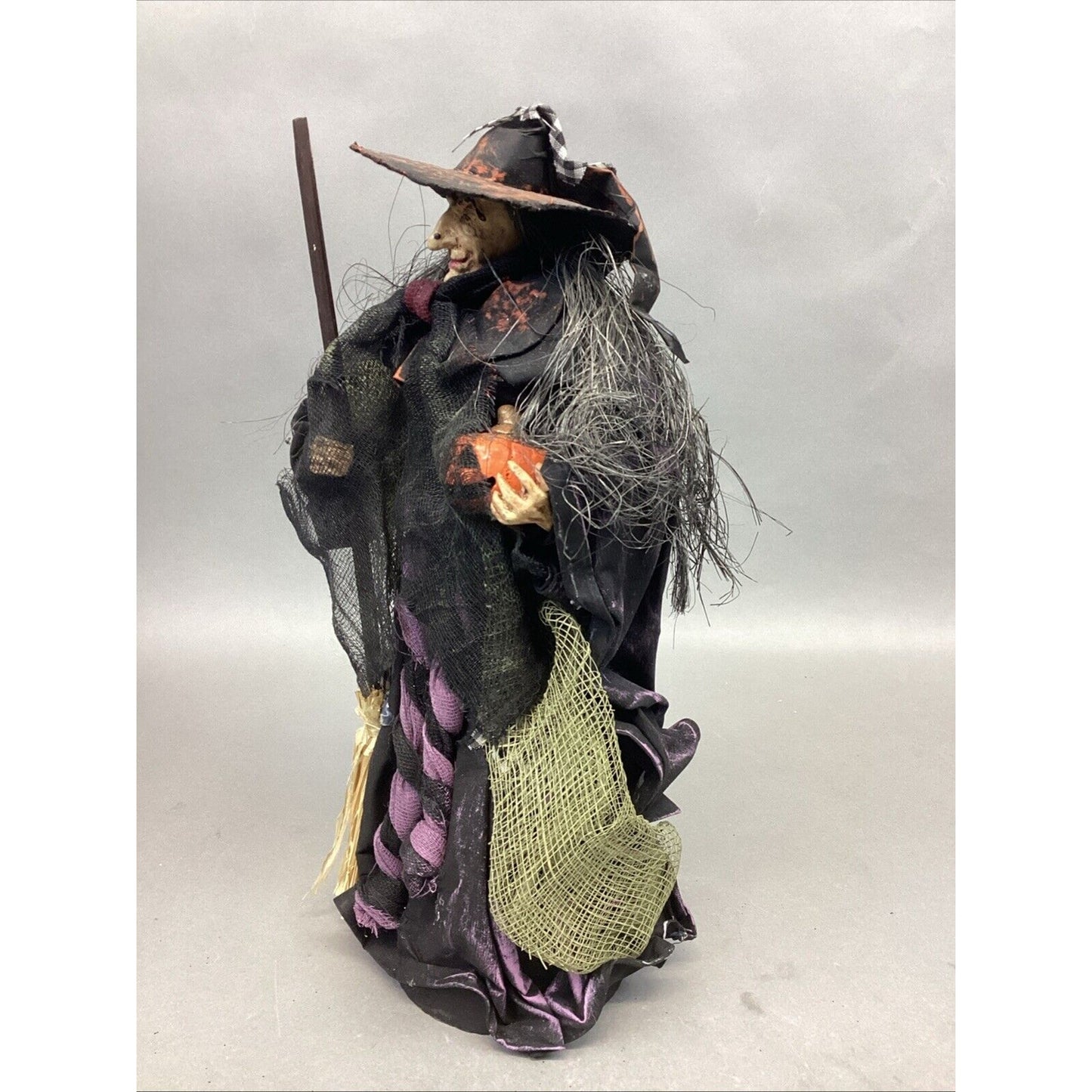 Windward Silks Halloween Witch Figurine With Open Base - 12”H