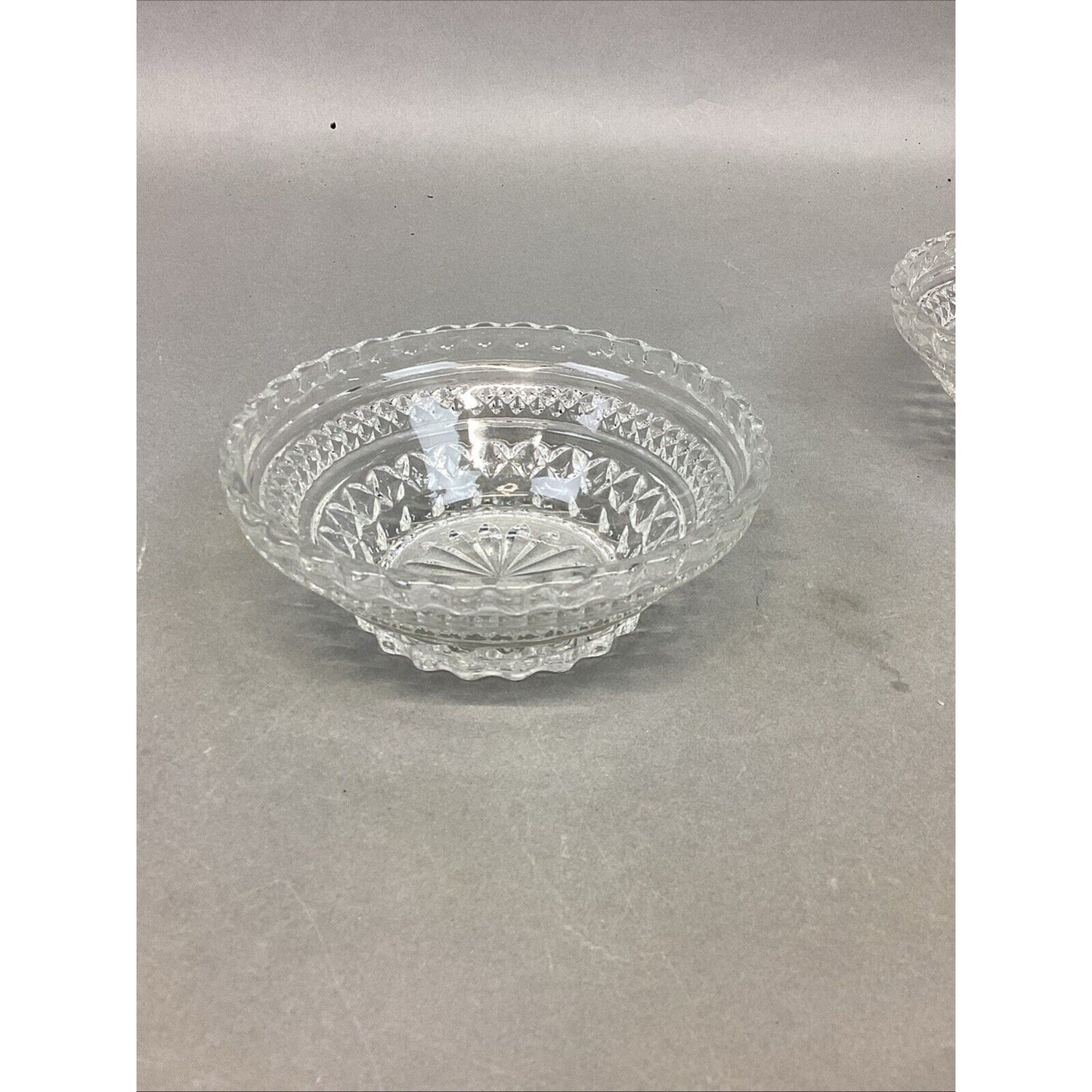 Set Of 2 Anchor Hocking Wexford Small Bowl & Indiana Glass Divided Serving Tray