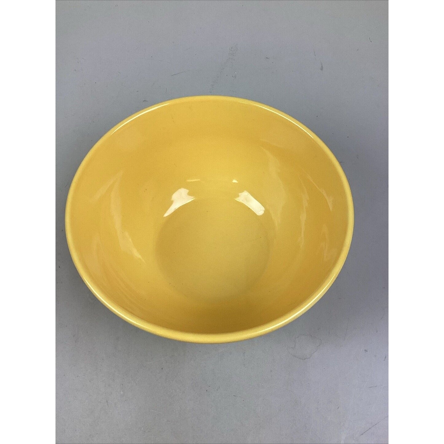 Vintage Large Yellow Salad Or Mixing Bowl - 4.5”Hx10”D