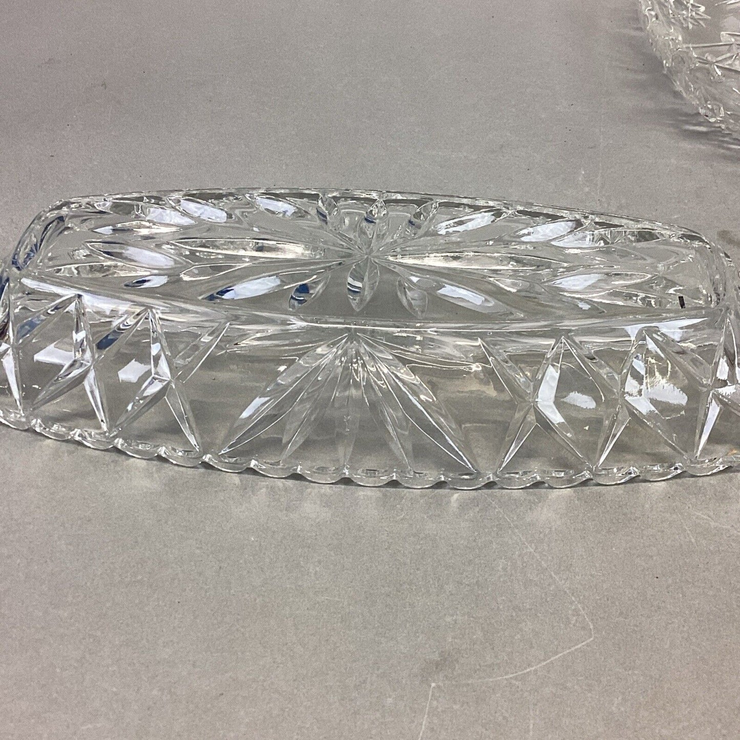 Set Of 3 Decorative Glass Butter Candy Serving Dishes