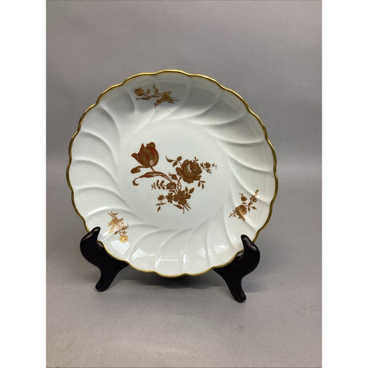 Limoges Floral White Dessert Dish - Made In France