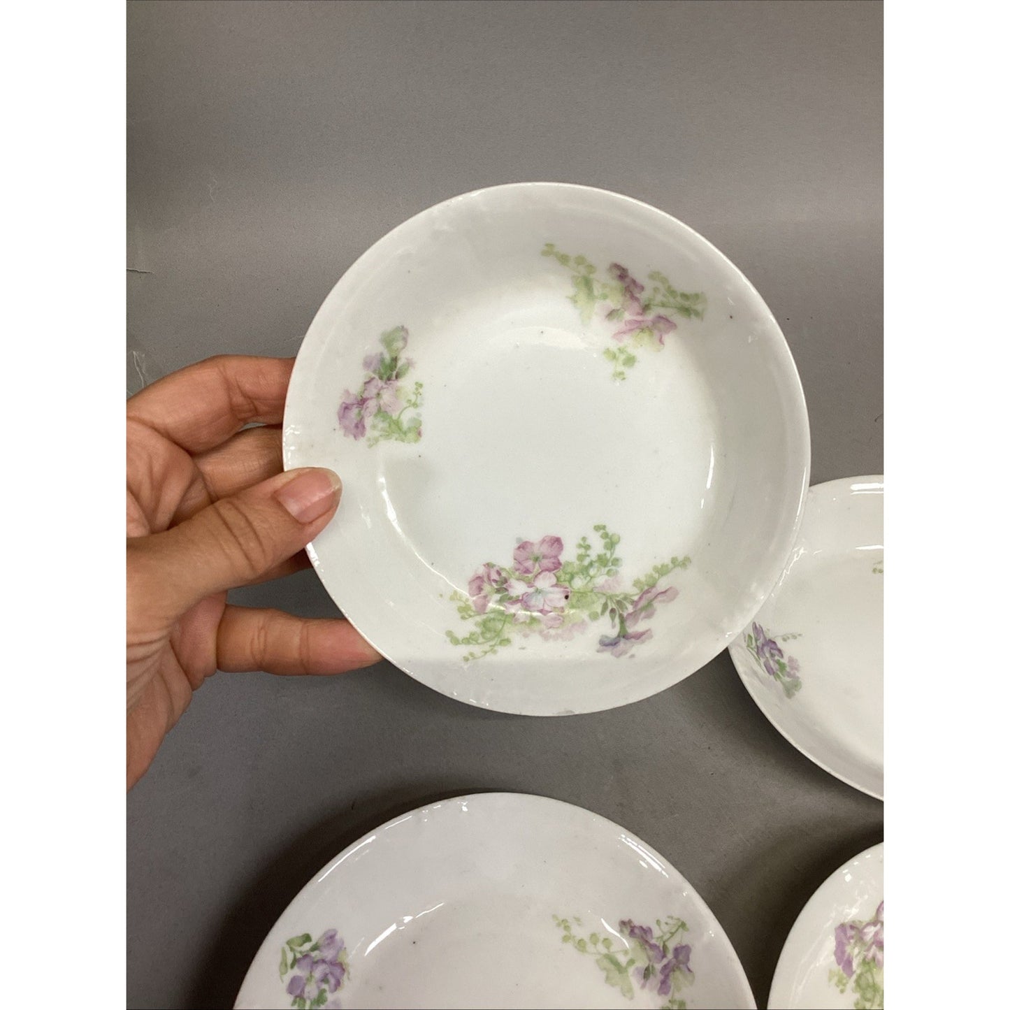 Set of 20 Limoges France Lavender Floral Plates/Bowls/Saucers