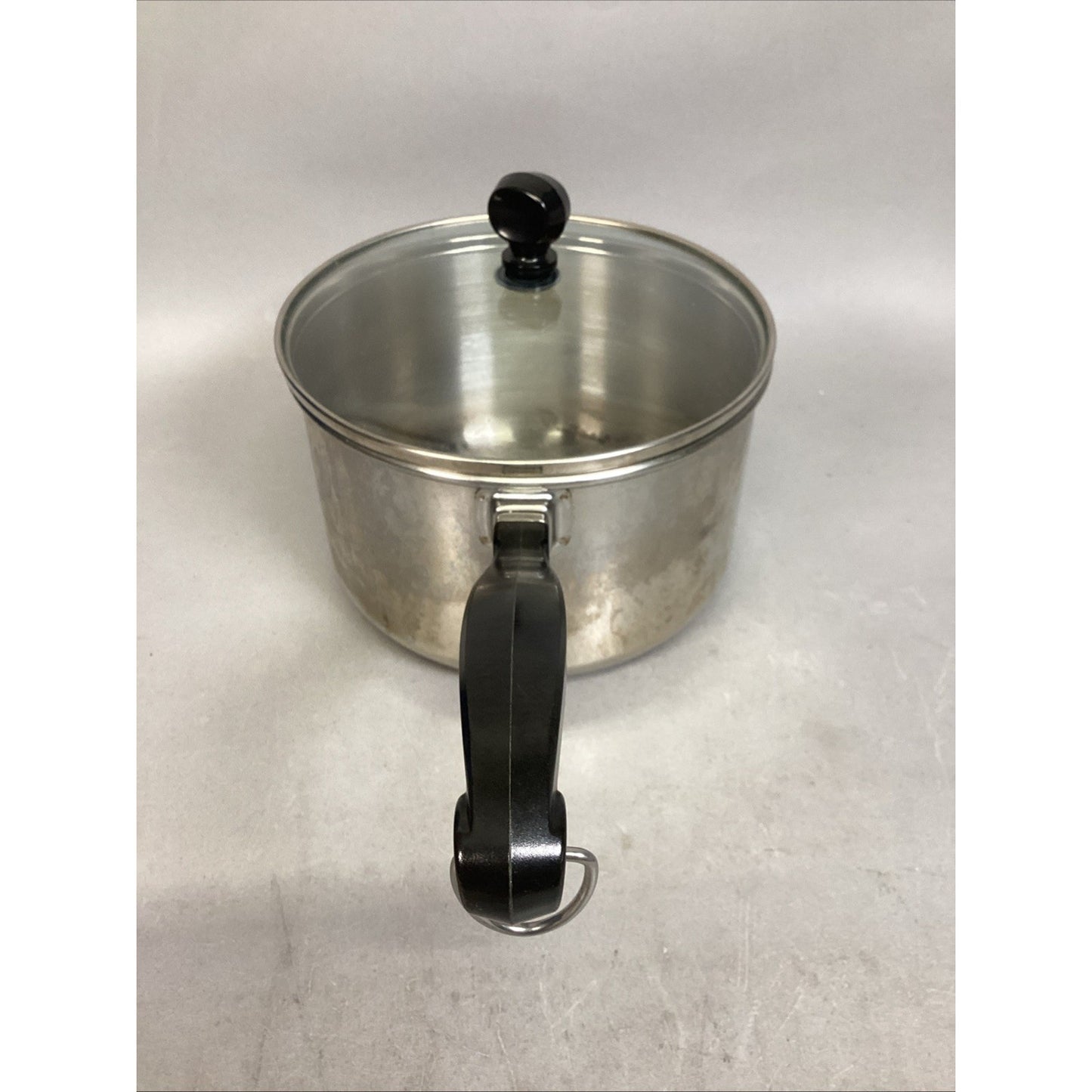 Vintage Farberware Stainless Steel 3 Quart Pot With Glass Lid