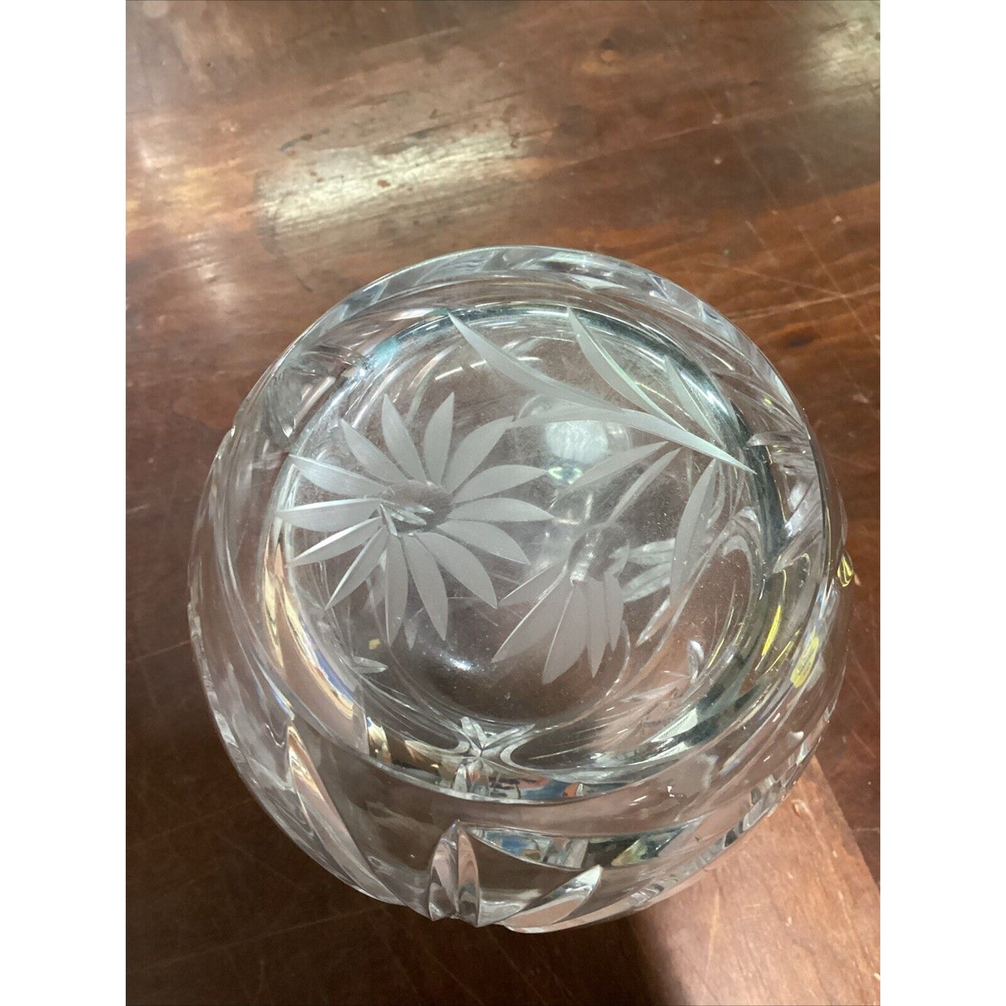 Vintage Elegant Cut Glass Water Lemonade Pitcher - 7.75”Hx4”W