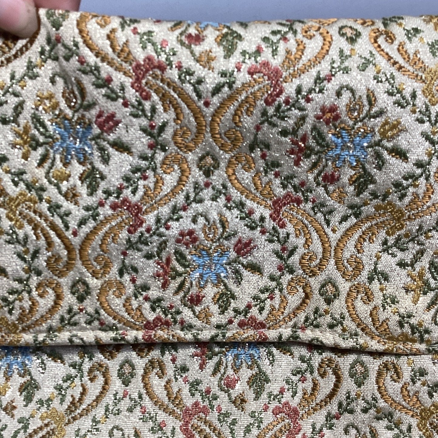 Vintage Beautiful 1940’s Walborg Tapestry Purse Shoulder Bag - Made In Italy