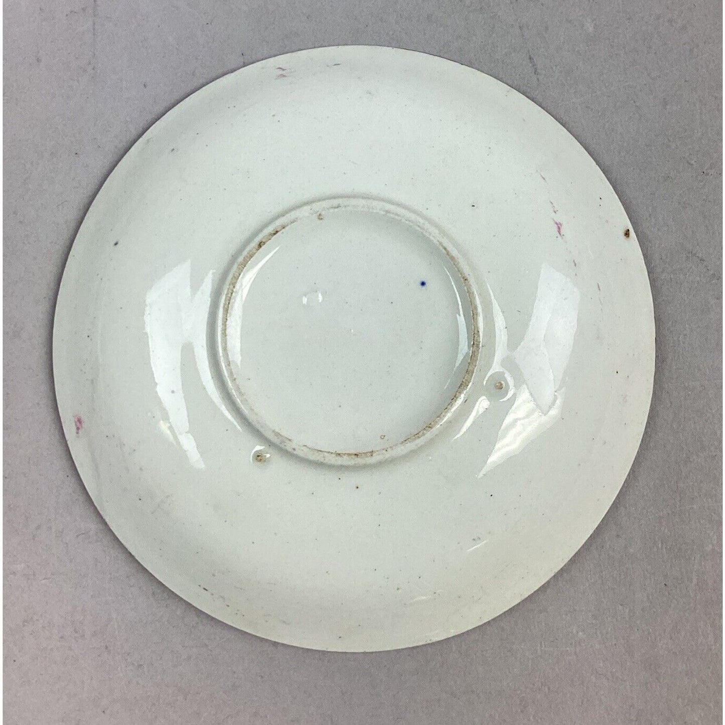 Antique Rare 1800’s Pink Staffordshire Oil Splash Luster Teacup Saucer Set