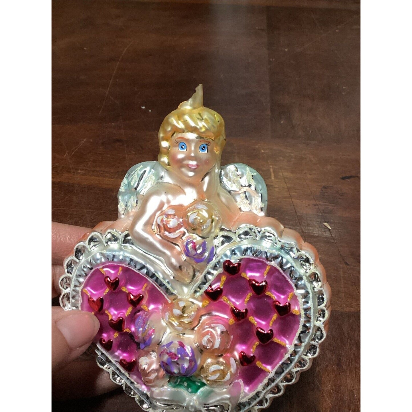 RADKO 'CUPID'S SURPRISE' Feb 2002 Ornament of Month - Broken Top