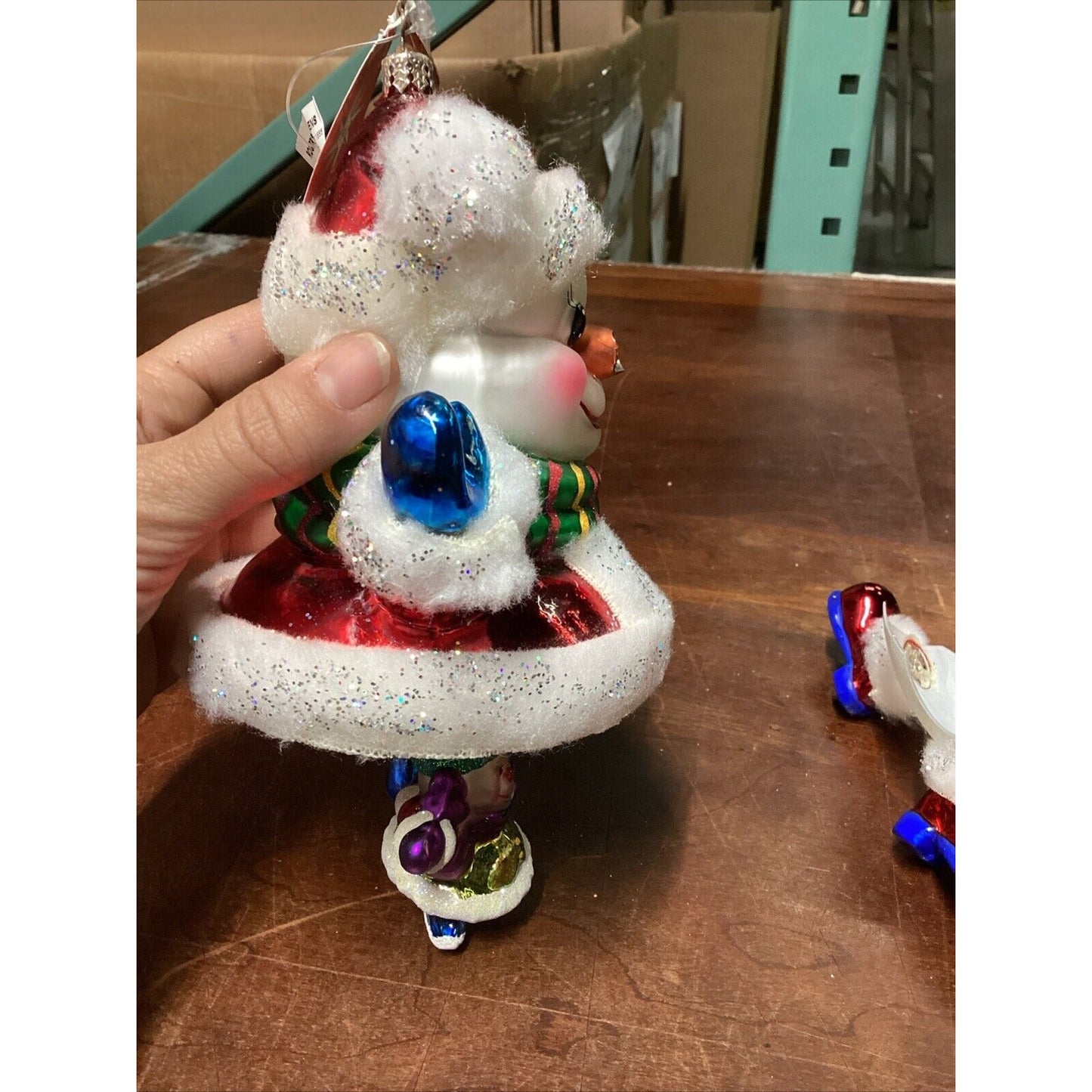 Radko Frosty Cuff Frolics - Damaged Nose And Globe - With Tags
