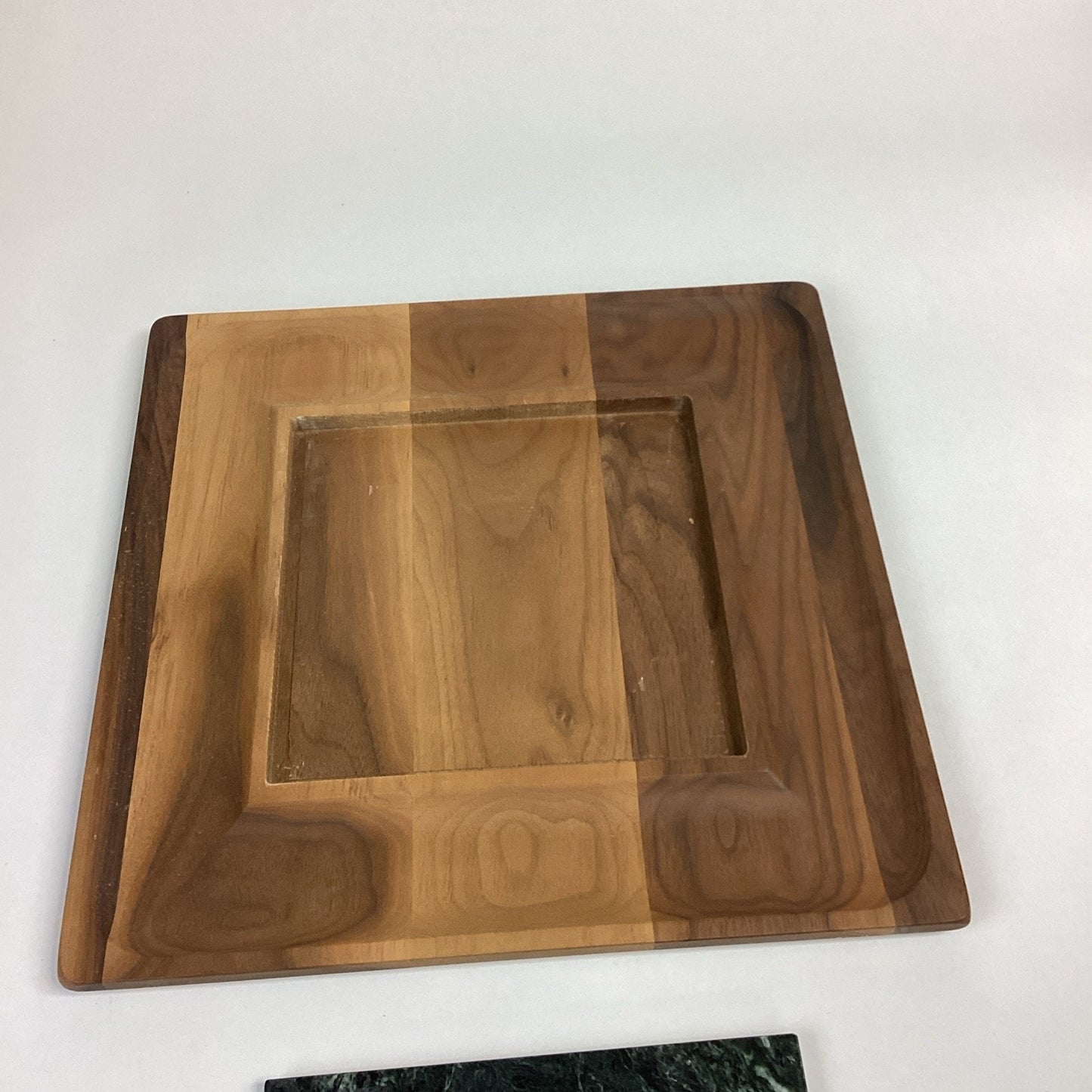 JK Adam’s Marble Tile Teak Wood Serving Board (Removable Marble Tile)