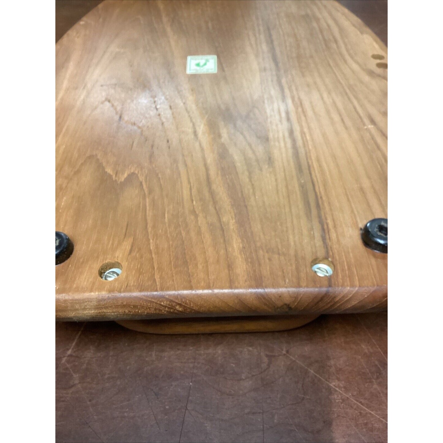 Goodwood Genuine Teak Fish Meat Footed Cutting Board With Handles - 19x13”