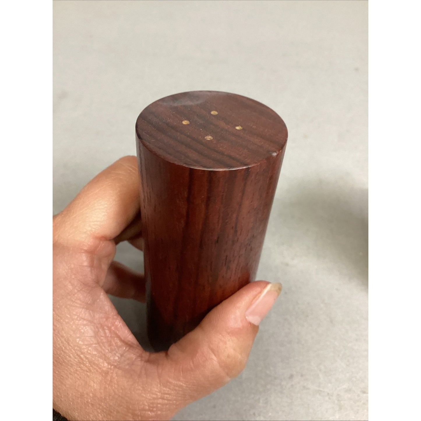 Vintage Wooden Salt & Pepper Shakers - 4”H