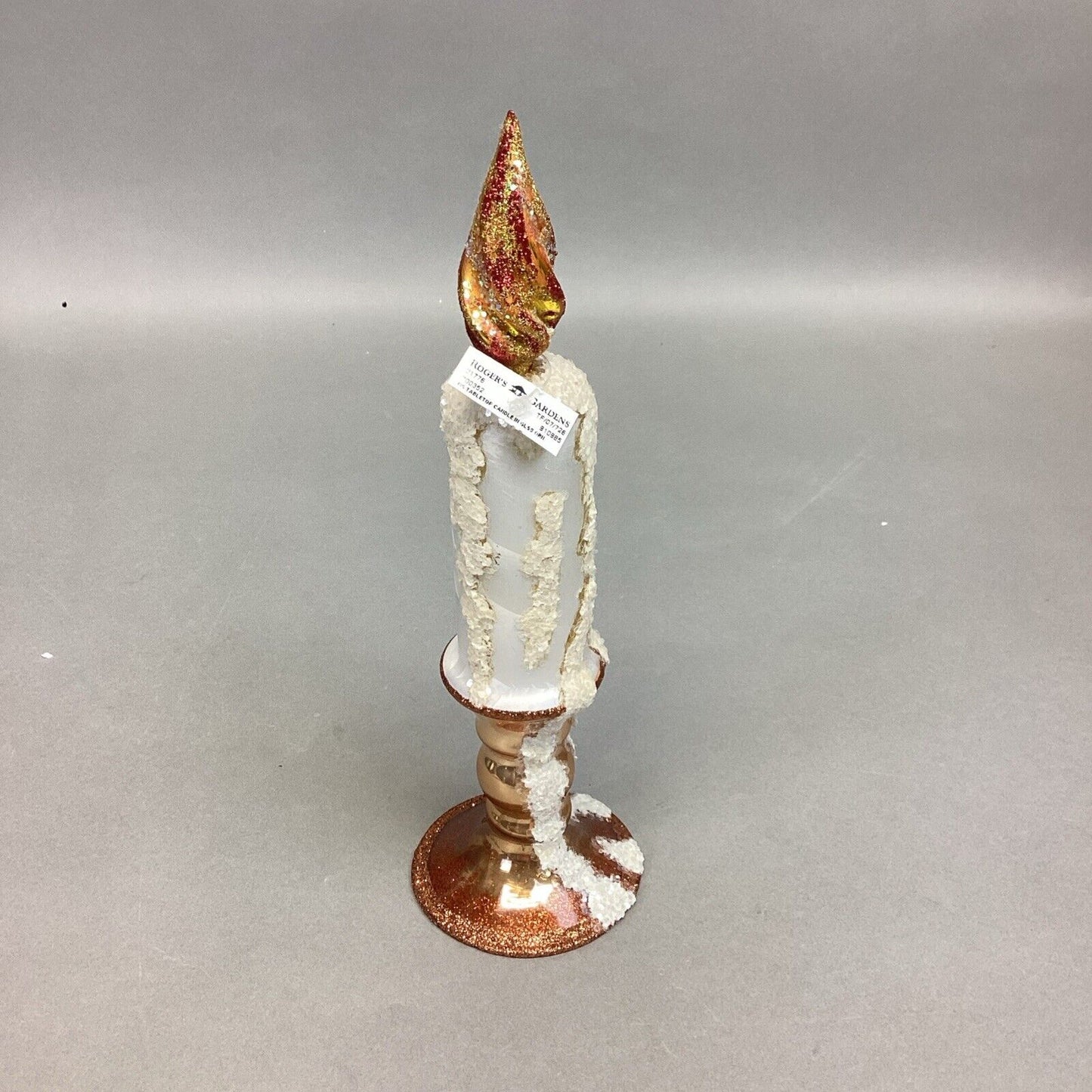 Glass Christmas Tabletop Candle Ornament Decoration