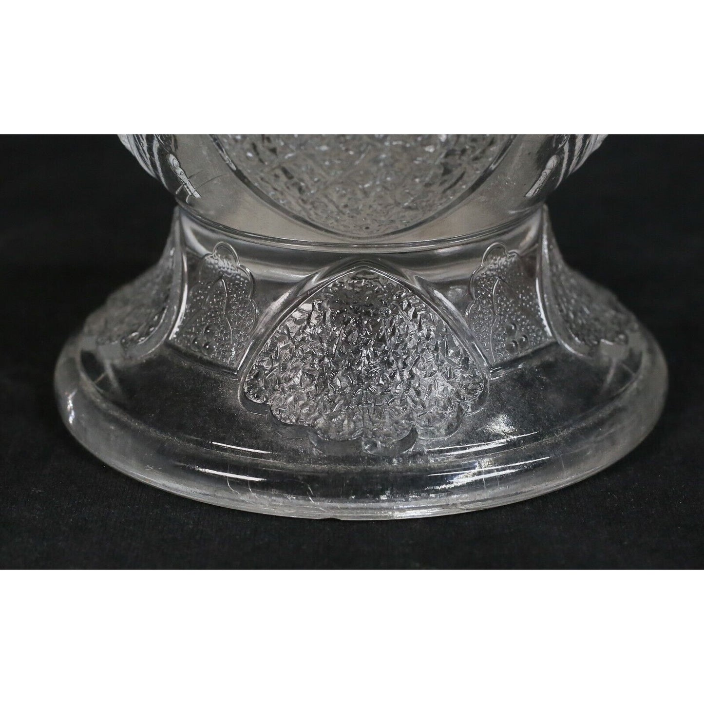 3 Pieces Pressed Glass