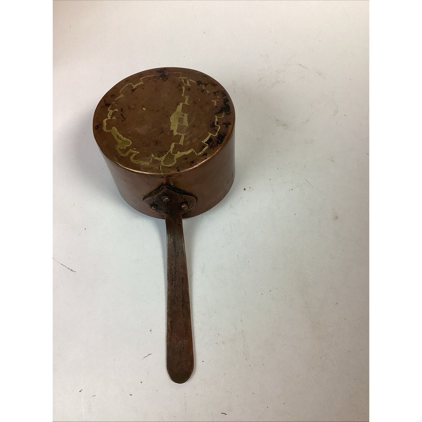 Vintage Copper Saucepan Pot (no Lid)