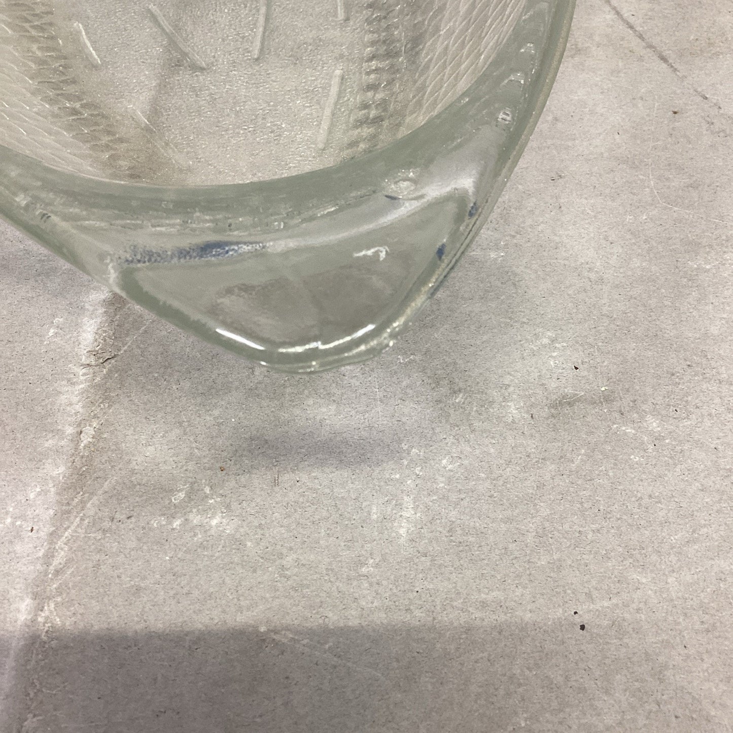 GLASSBAKE 18" Clear Glass Fish Shaped Baking Dish Platter Vintage # J141