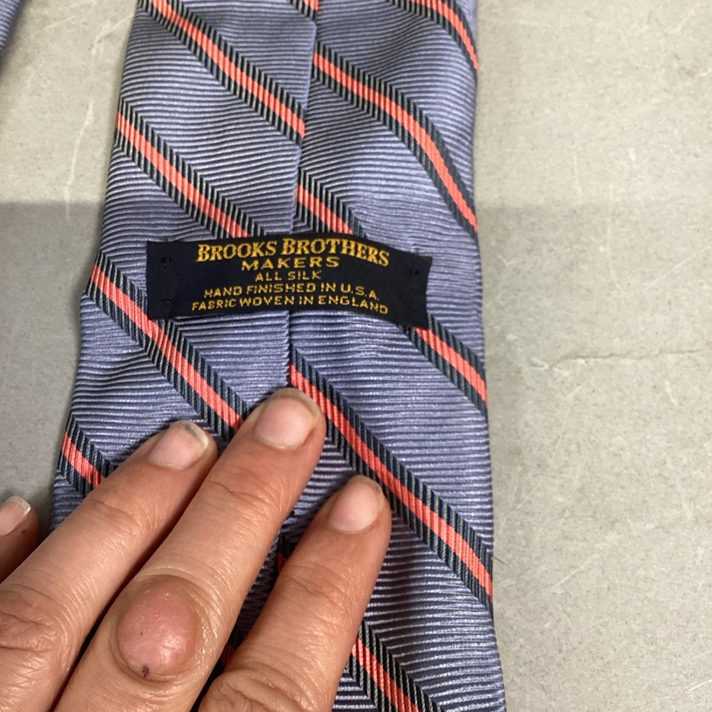 Brooks Brothers Striped Blue/Pink Tie, Pink Blue Plaid & Blue/White Striped Ties