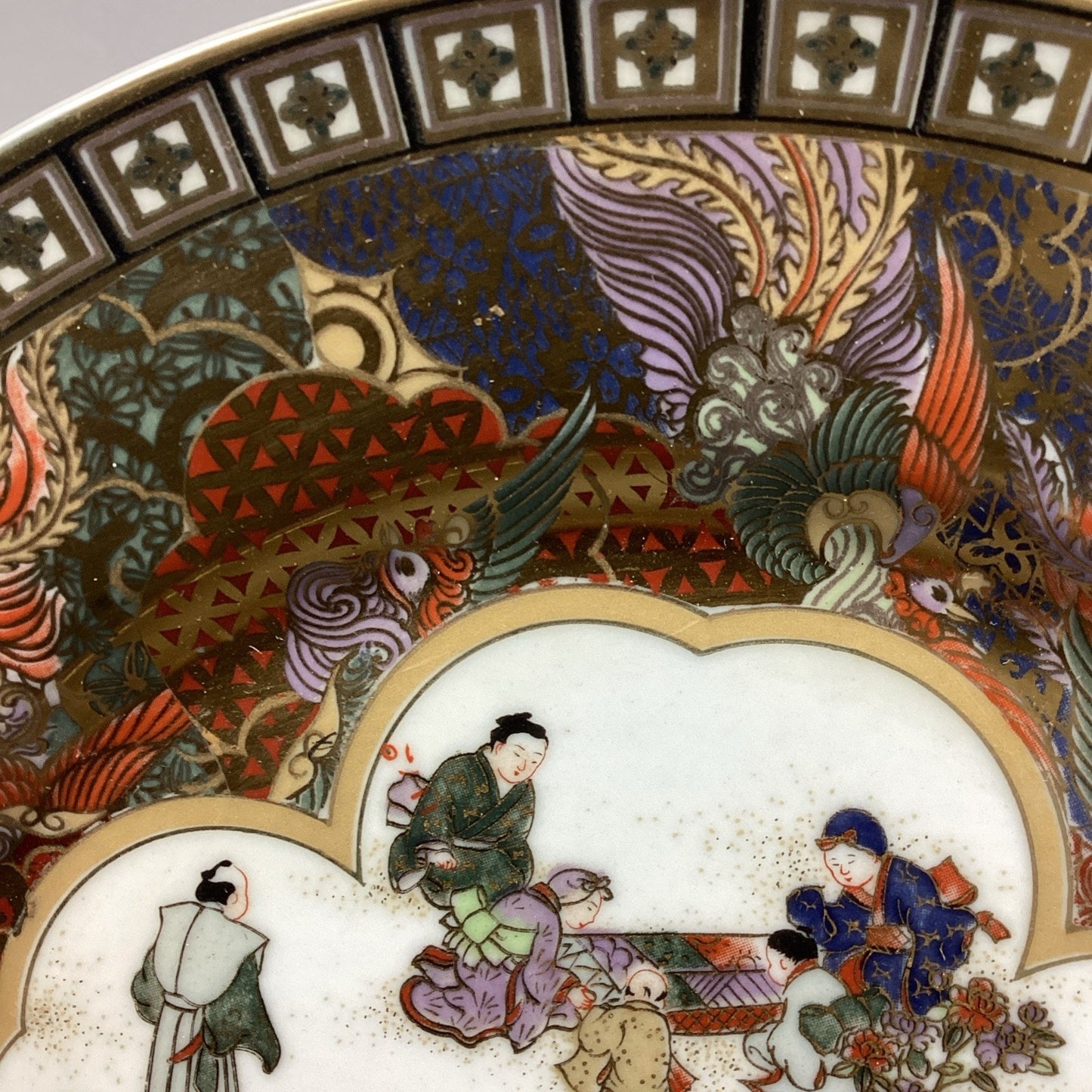 Antique Chinese Hand Painted Famille Plate - 10”