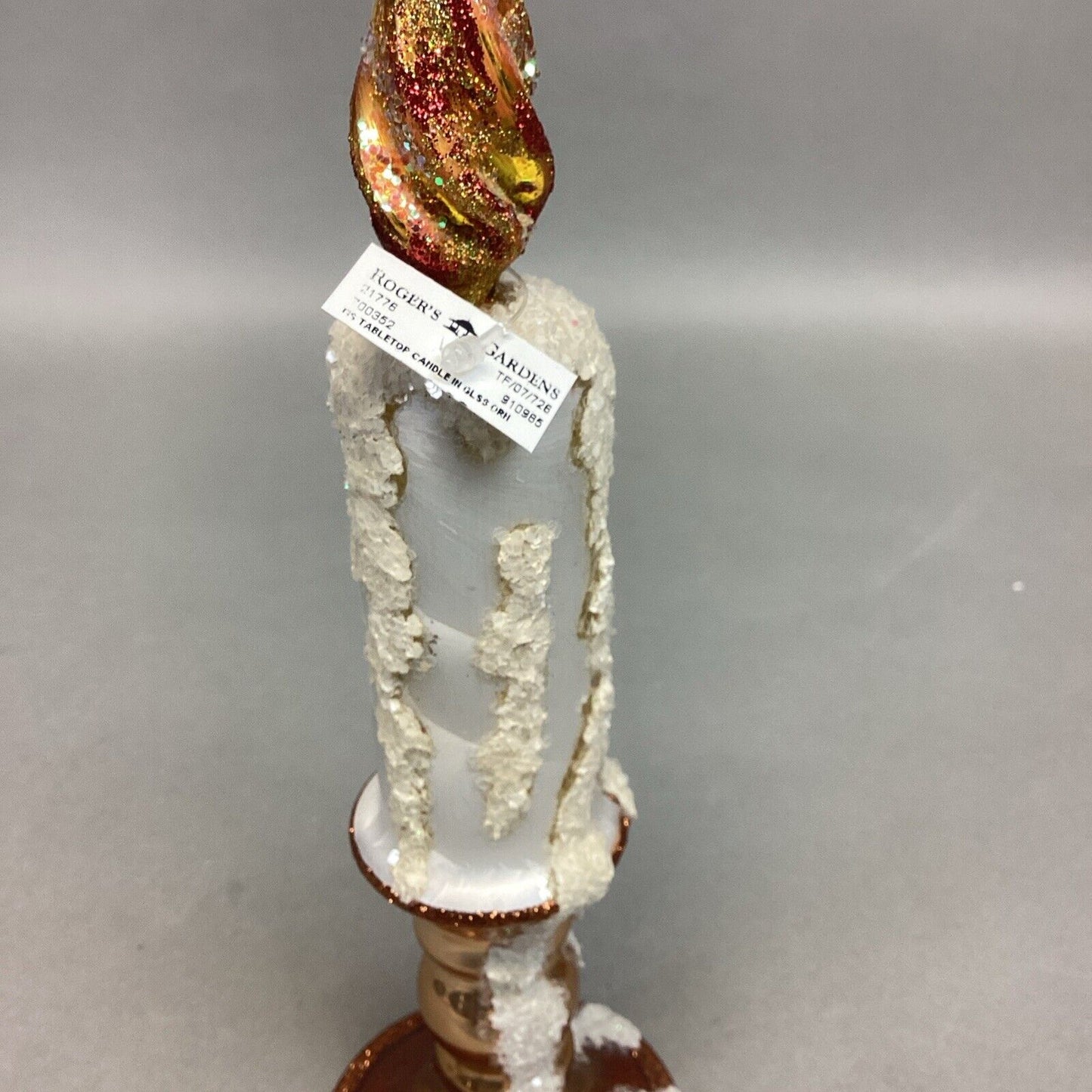 Glass Christmas Tabletop Candle Ornament Decoration