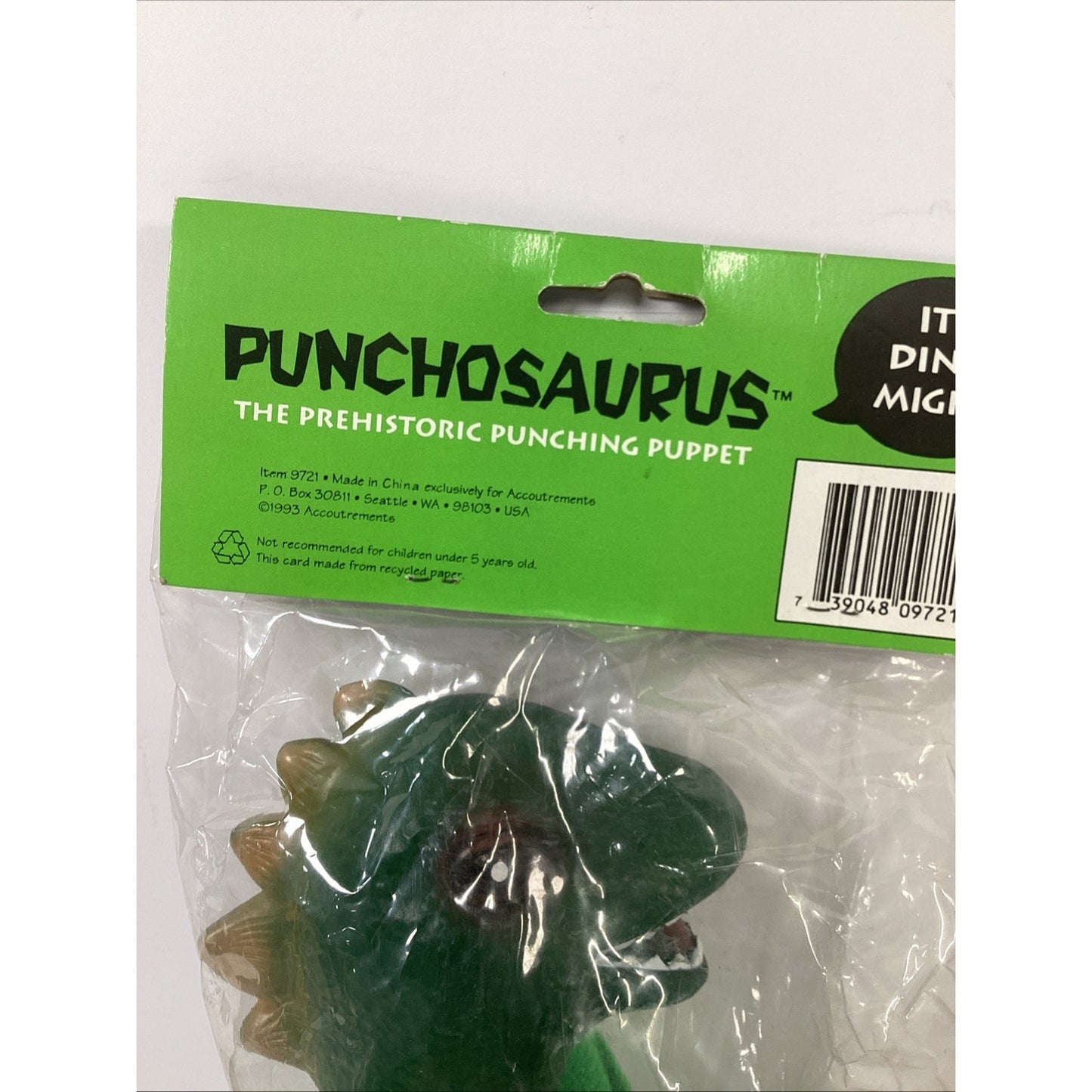 VTG NOS Rojus Boxing Punching Komodo Dragon Dinosaur Godzilla Lizard Puppet