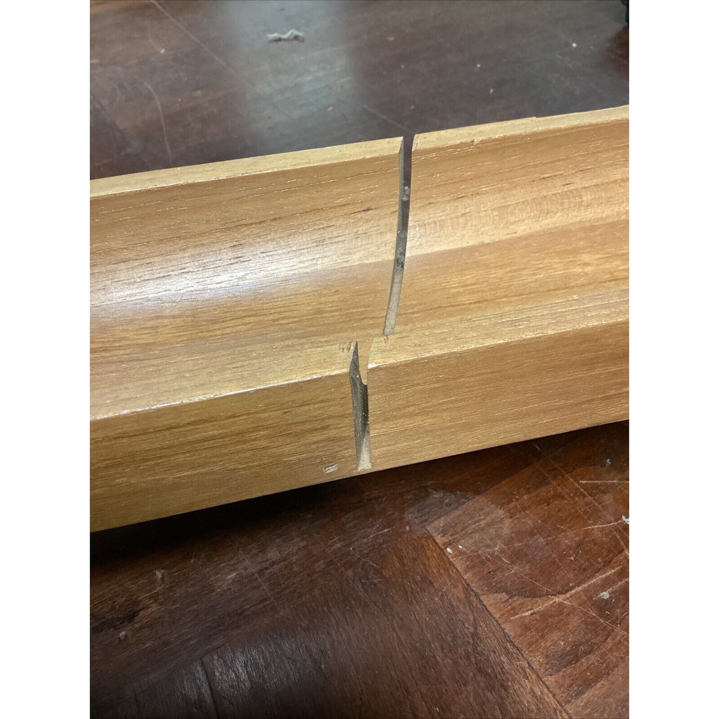 Selandia Teak Wood Bread Slicing Serving Tray Board with Feet - 17.5” - Thailand