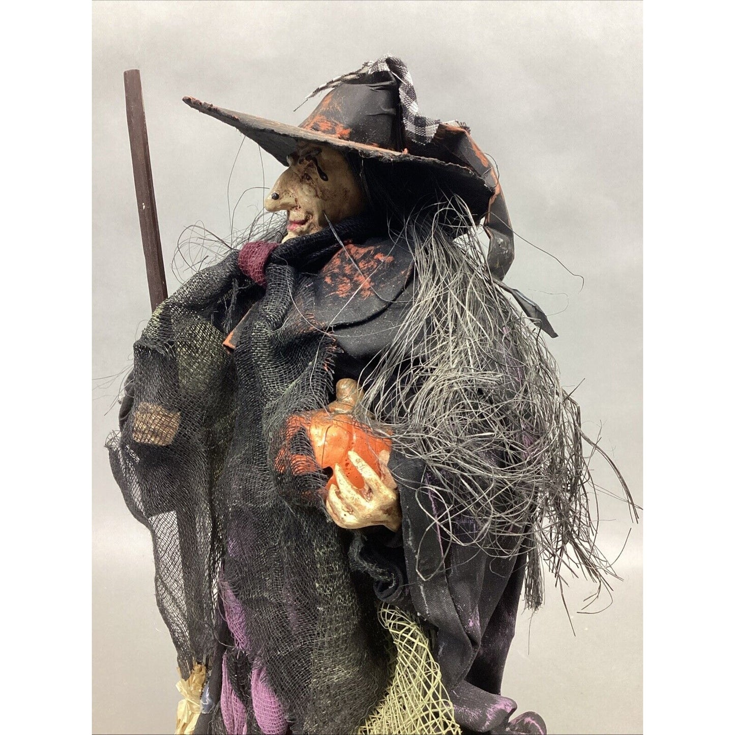 Windward Silks Halloween Witch Figurine With Open Base - 12”H
