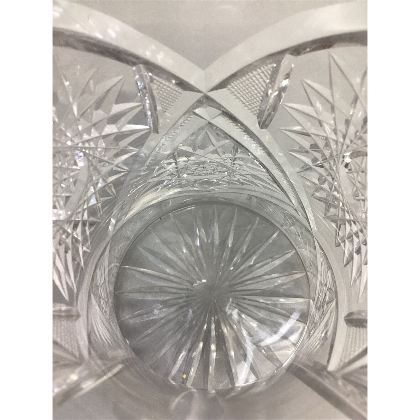 Vintage Decorative American Cut Glass Pitcher - 10”