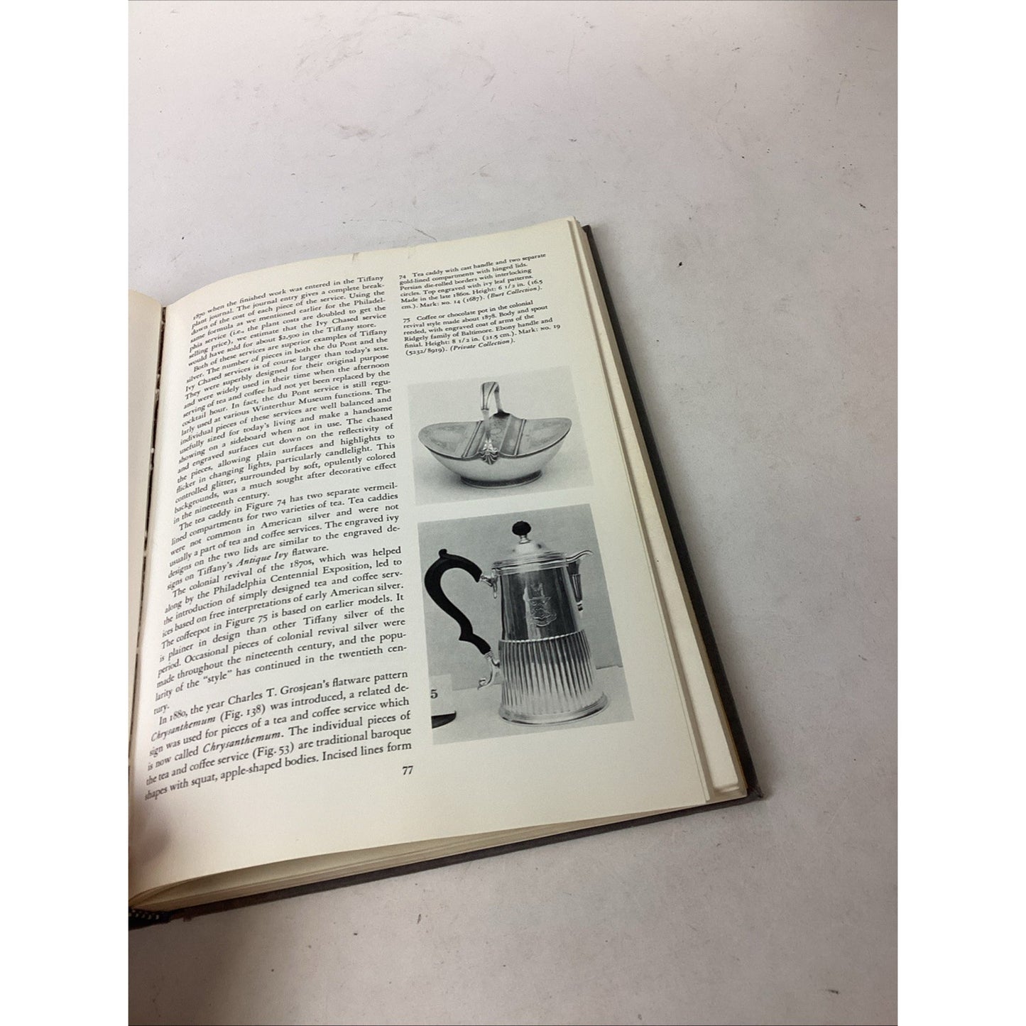 Tiffany Silver Hardcover Book - 1978 - By Charles H. Carpenter & Mary Carpenter