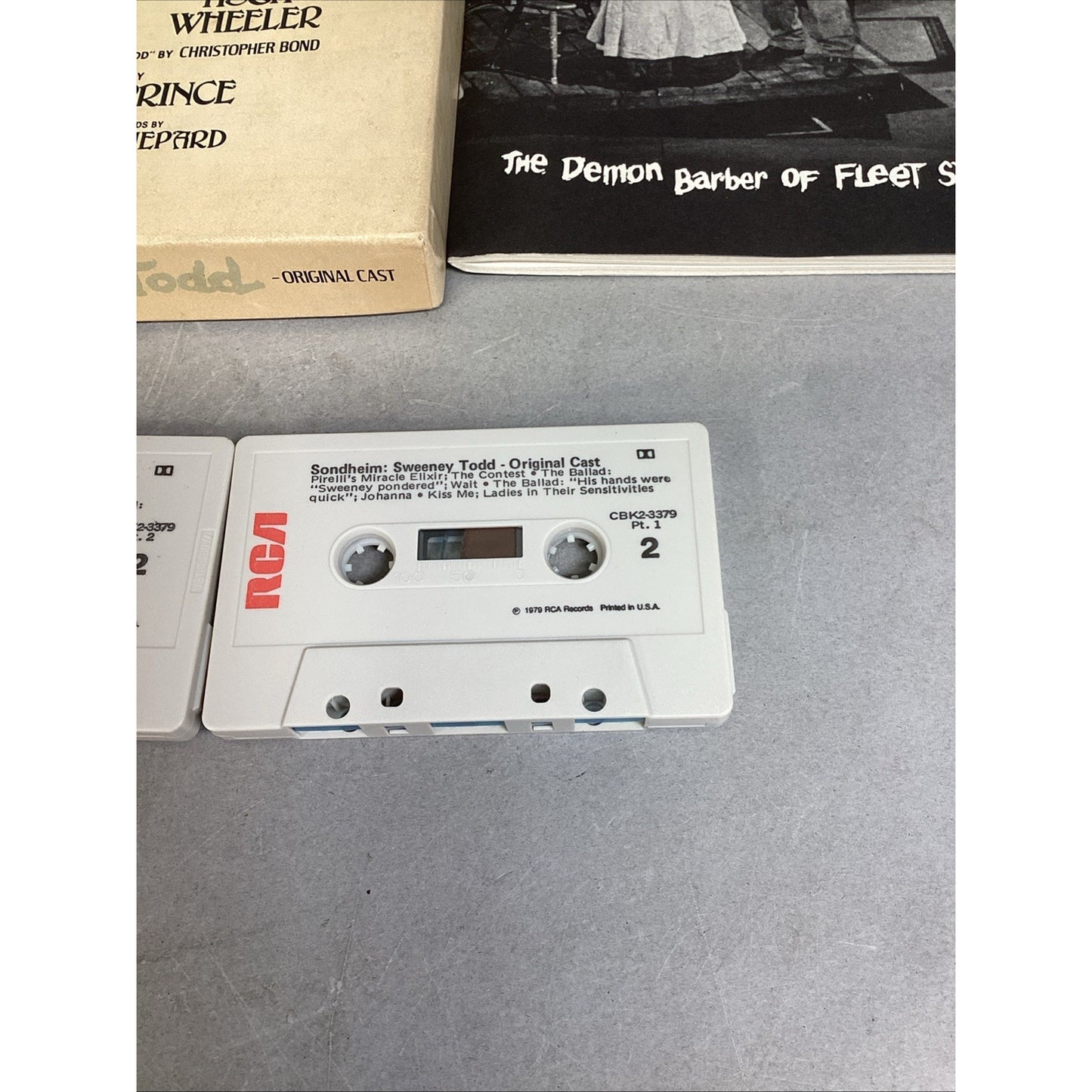 2 - Sweeney Todd The Demon Barber of Fleet Street 1979 Cast Recording Cassettes